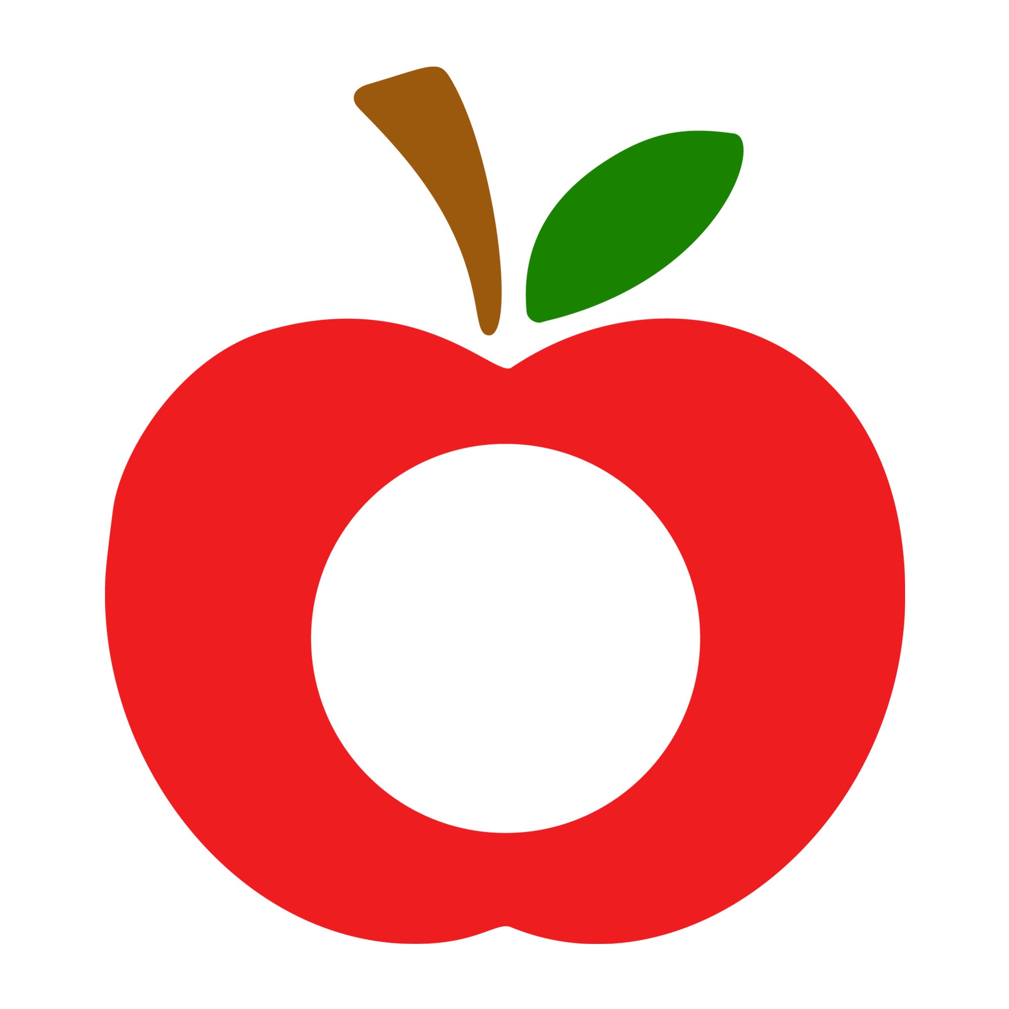 Apple Monogram SVG design for Cricut, Silhouette, laser cutting, vinyl, sublimation, teacher, and school craft projects.
