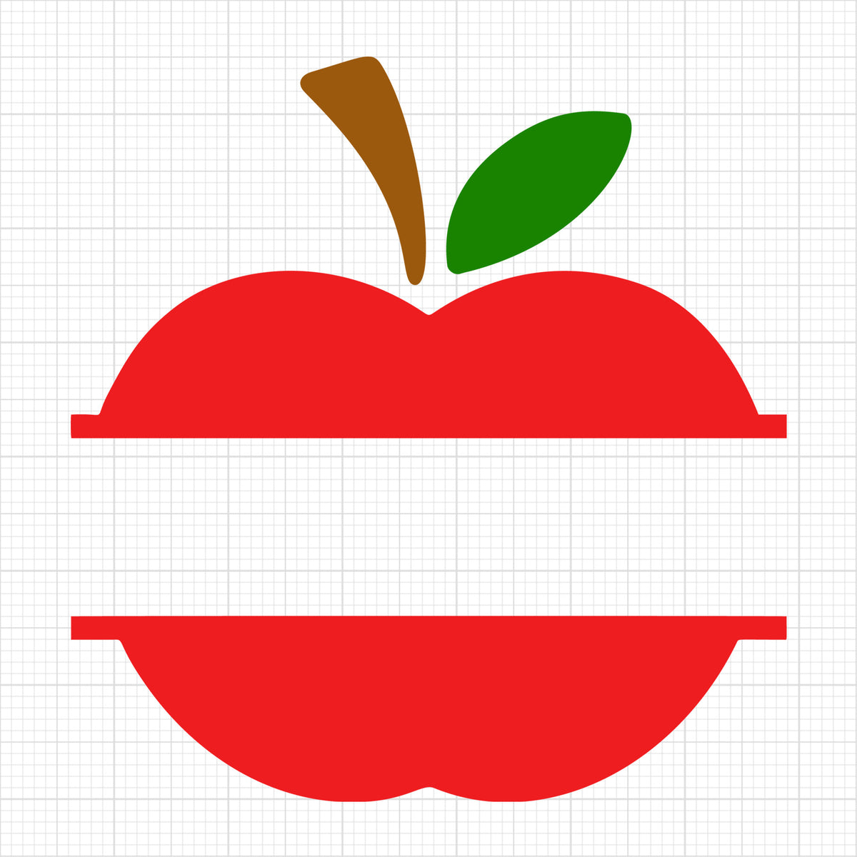 Apple split monogram