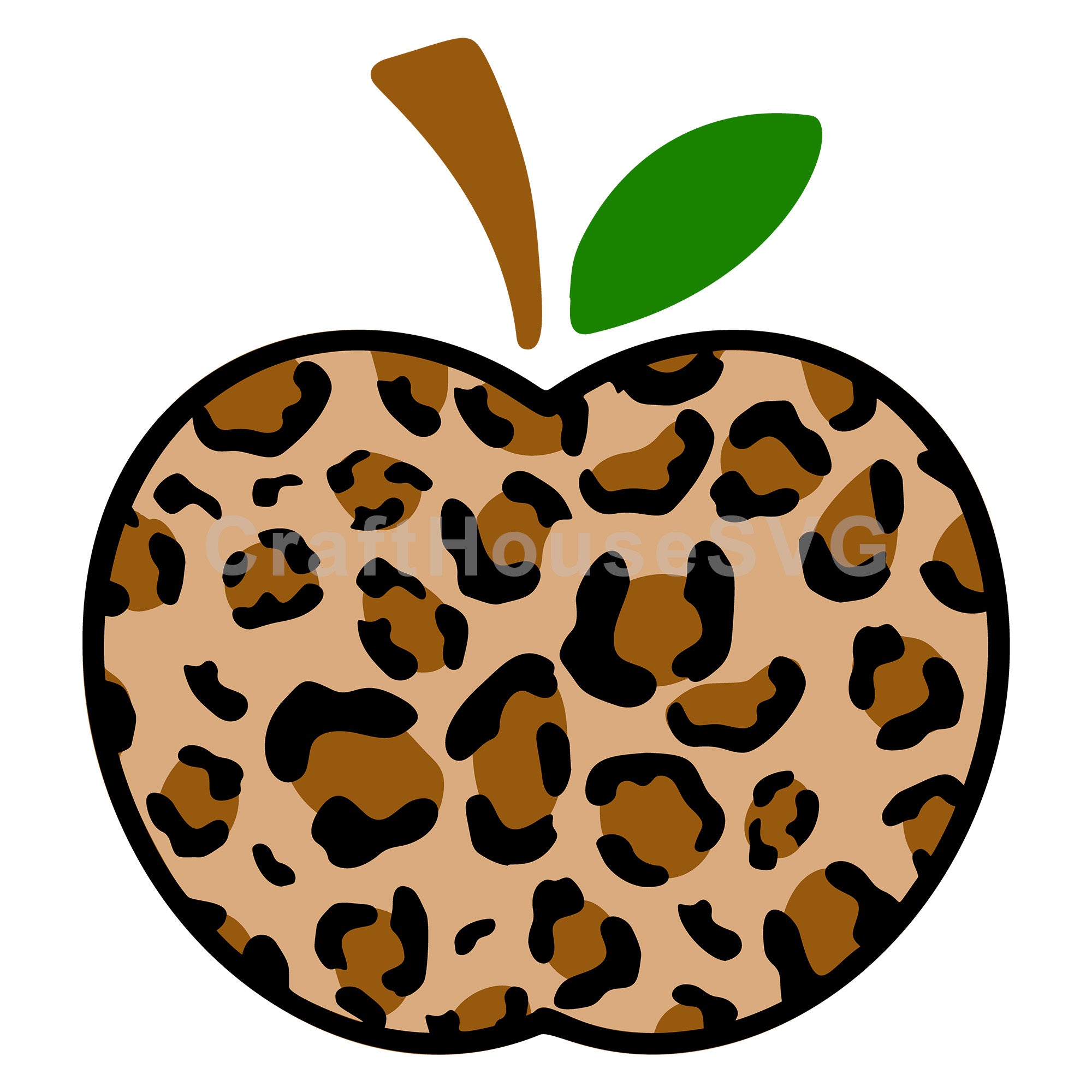 Apple leopard SVG