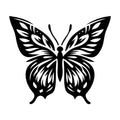 Artistic Detailed Butterfly SVG design for Cricut, Silhouette, laser cutting, vinyl, sublimation, and craft projects.