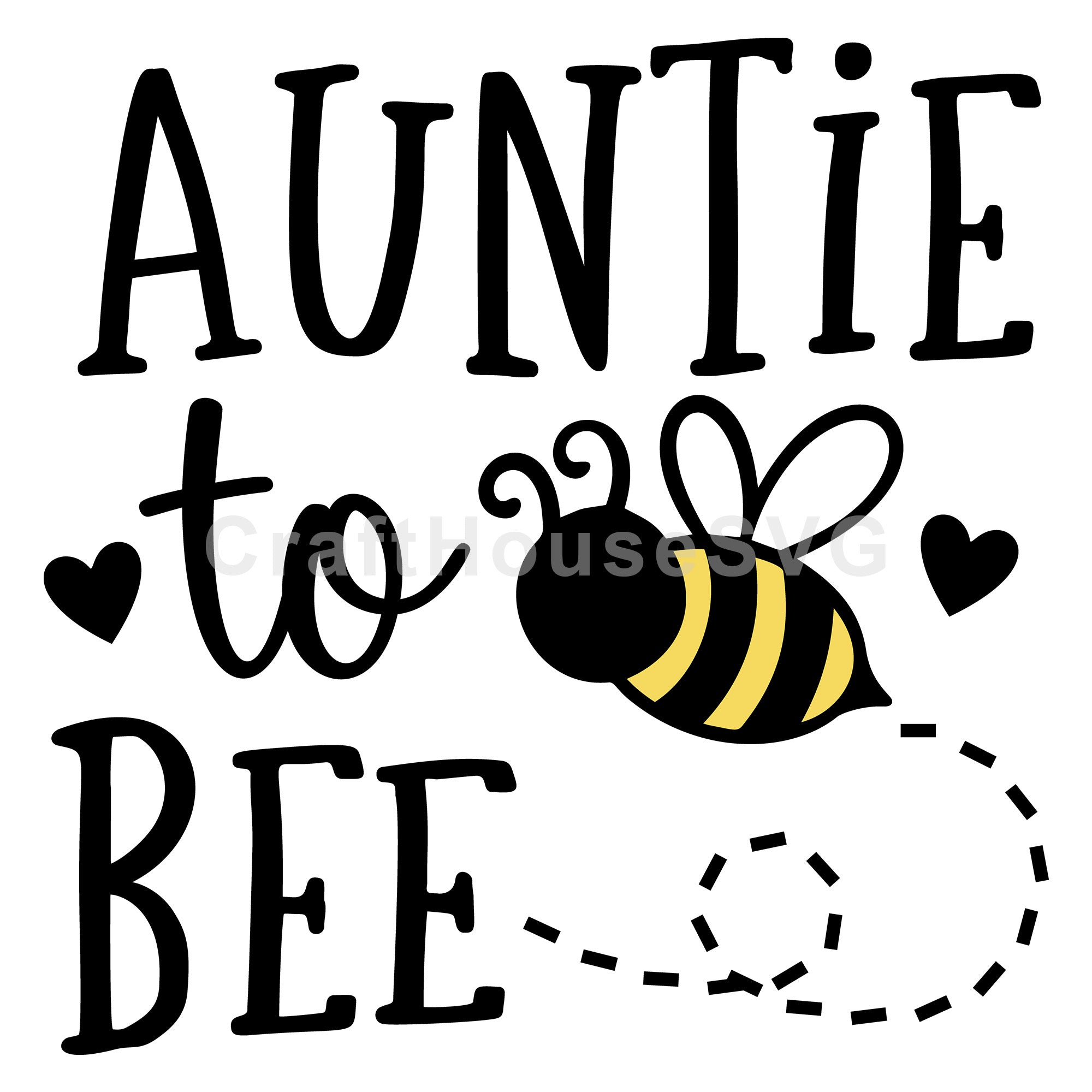 Auntie To Bee SVG Pregnancy Announcement