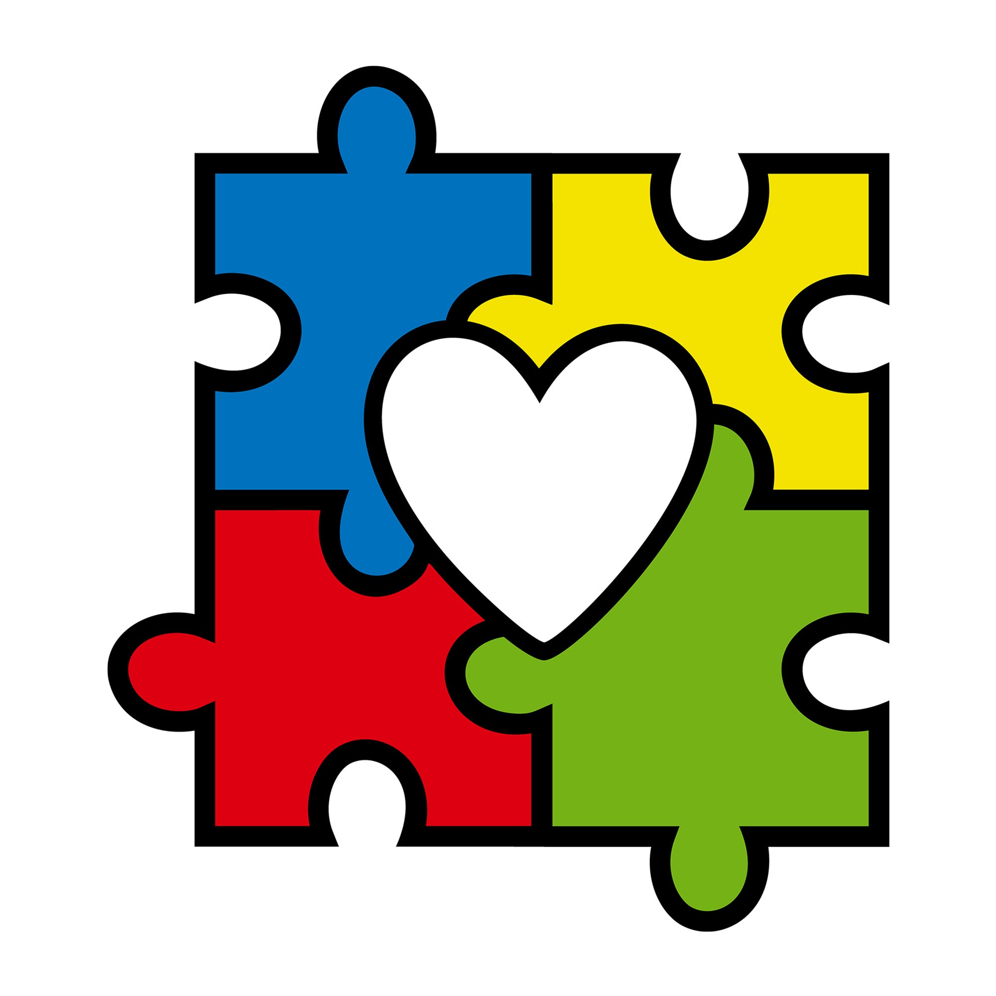 Autism Puzzles SVG design for Cricut, Silhouette, laser cutting, vinyl, sublimation, autism awareness crafts, and DIY projects.