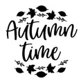 Autumn Time SVG for Cricut, Silhouette, laser cutting, vinyl, sublimation, fall shirts, signs, decals, mugs, and DIY craft projects.