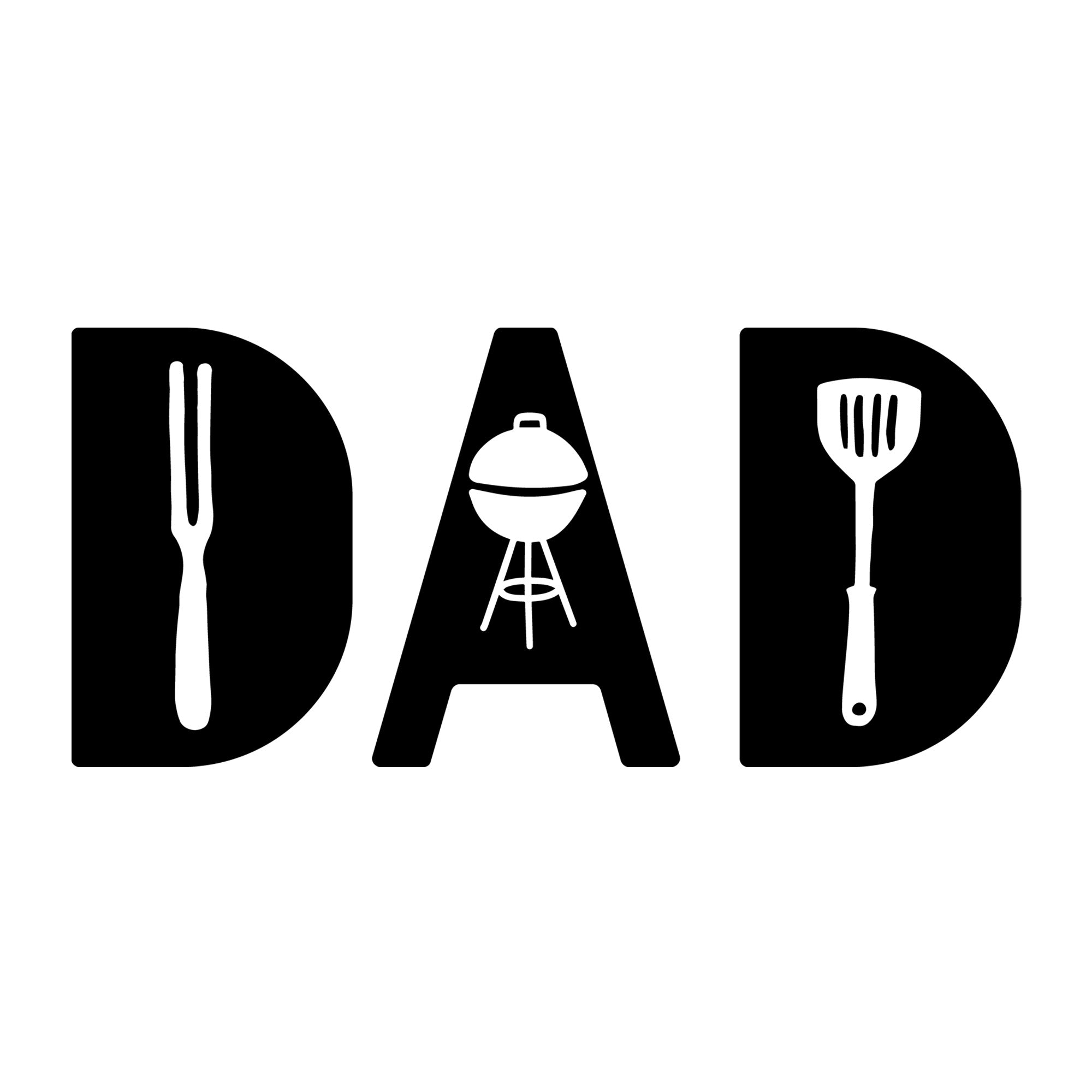 BBQ Dad SVG design for Cricut, Silhouette, laser cutting, vinyl, sublimation, dad gifts, and Father's Day craft projects.