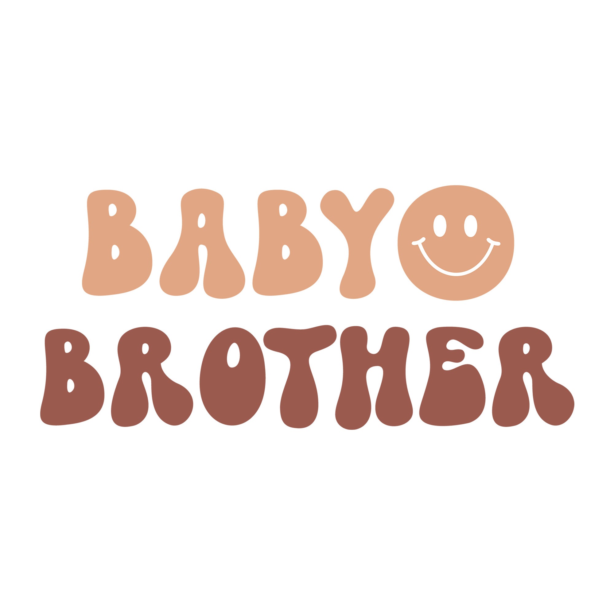 Baby Brother SVG design for Cricut, Silhouette, laser cutting, vinyl, sublimation, and baby craft projects.