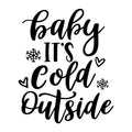 Baby It's Cold Outside SVG for Cricut, Silhouette, laser cutting, vinyl, sublimation, Christmas shirts, signs, decals, mugs, and DIY craft projects.