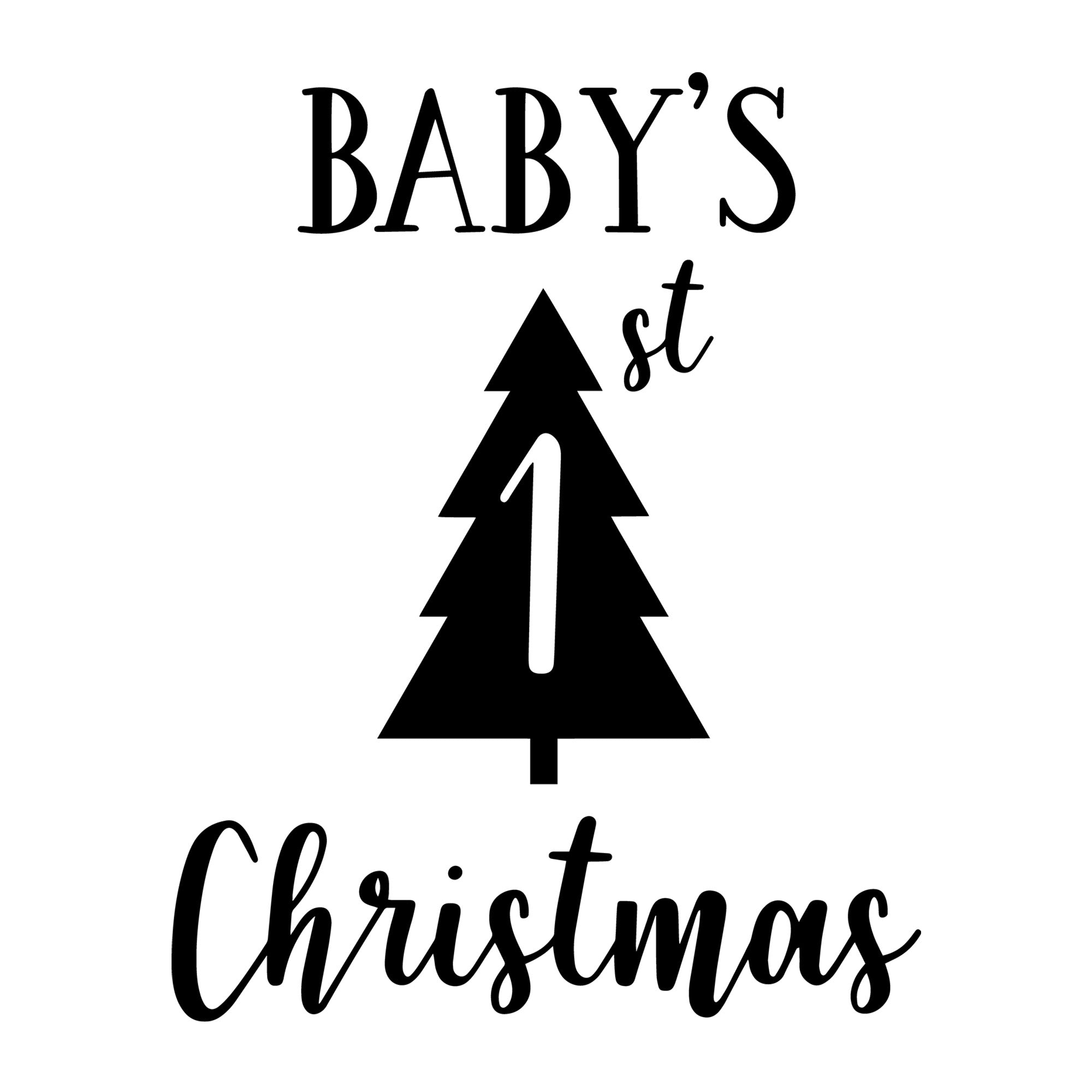 Baby's First Christmas SVG