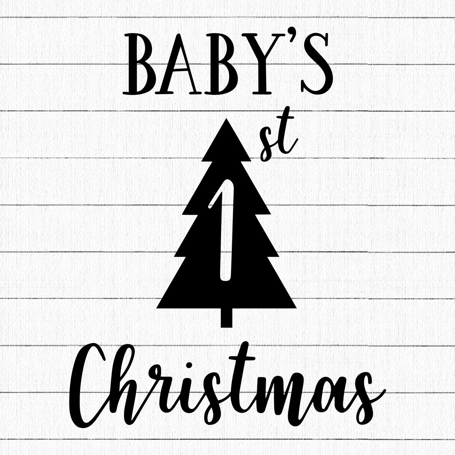 Baby's First Christmas SVG | M21F5 - Craft House SVG