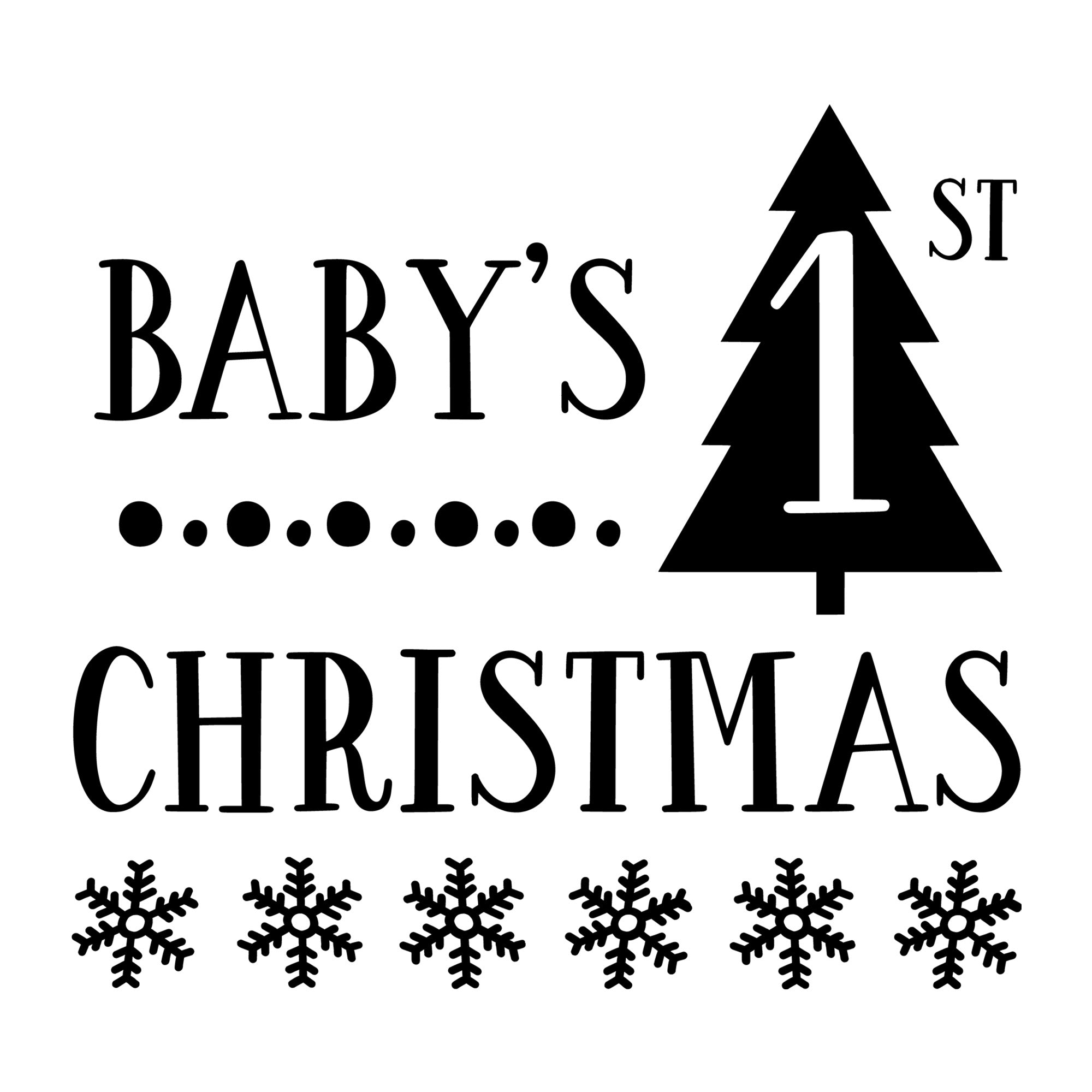 Baby's First Christmas SVG