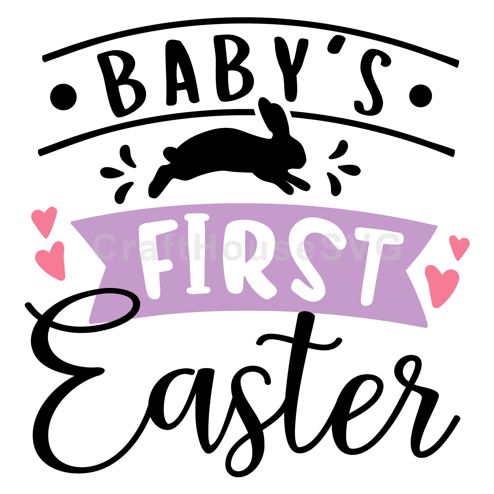 Babys first Easter SVG | M46F | An Easter SVG cut file