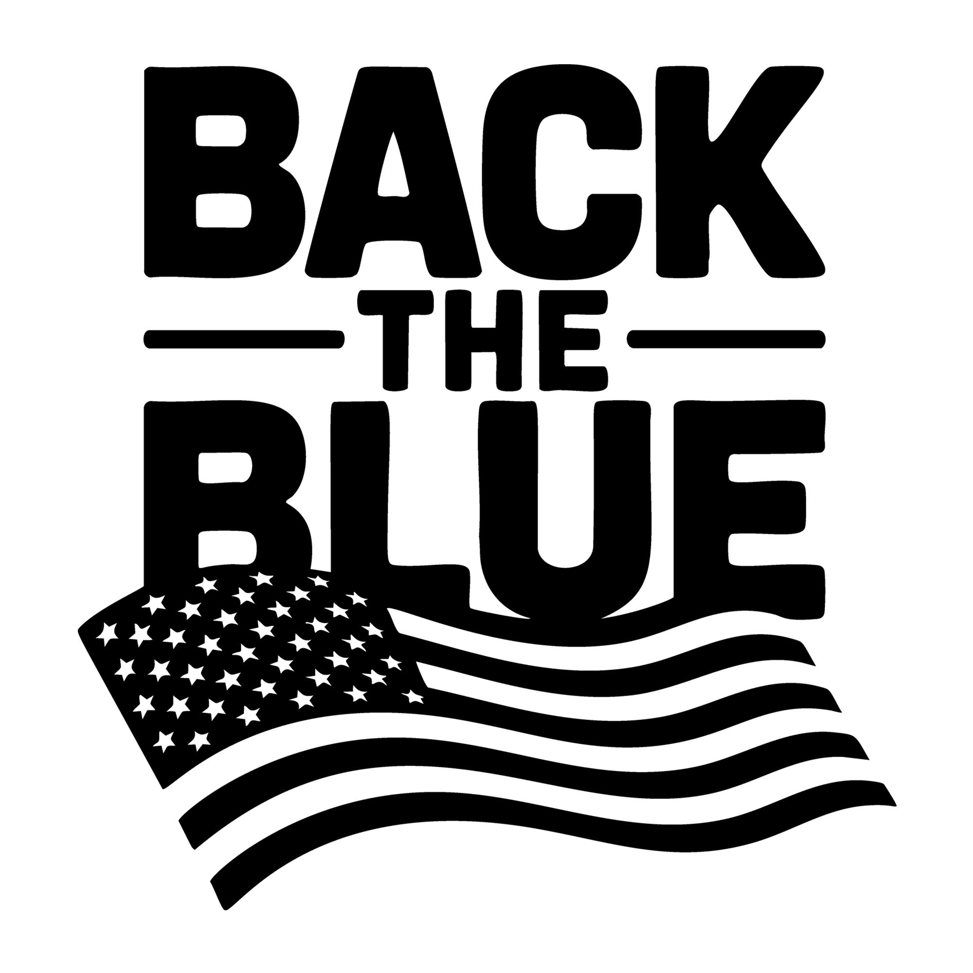 Back The Blue SVG
