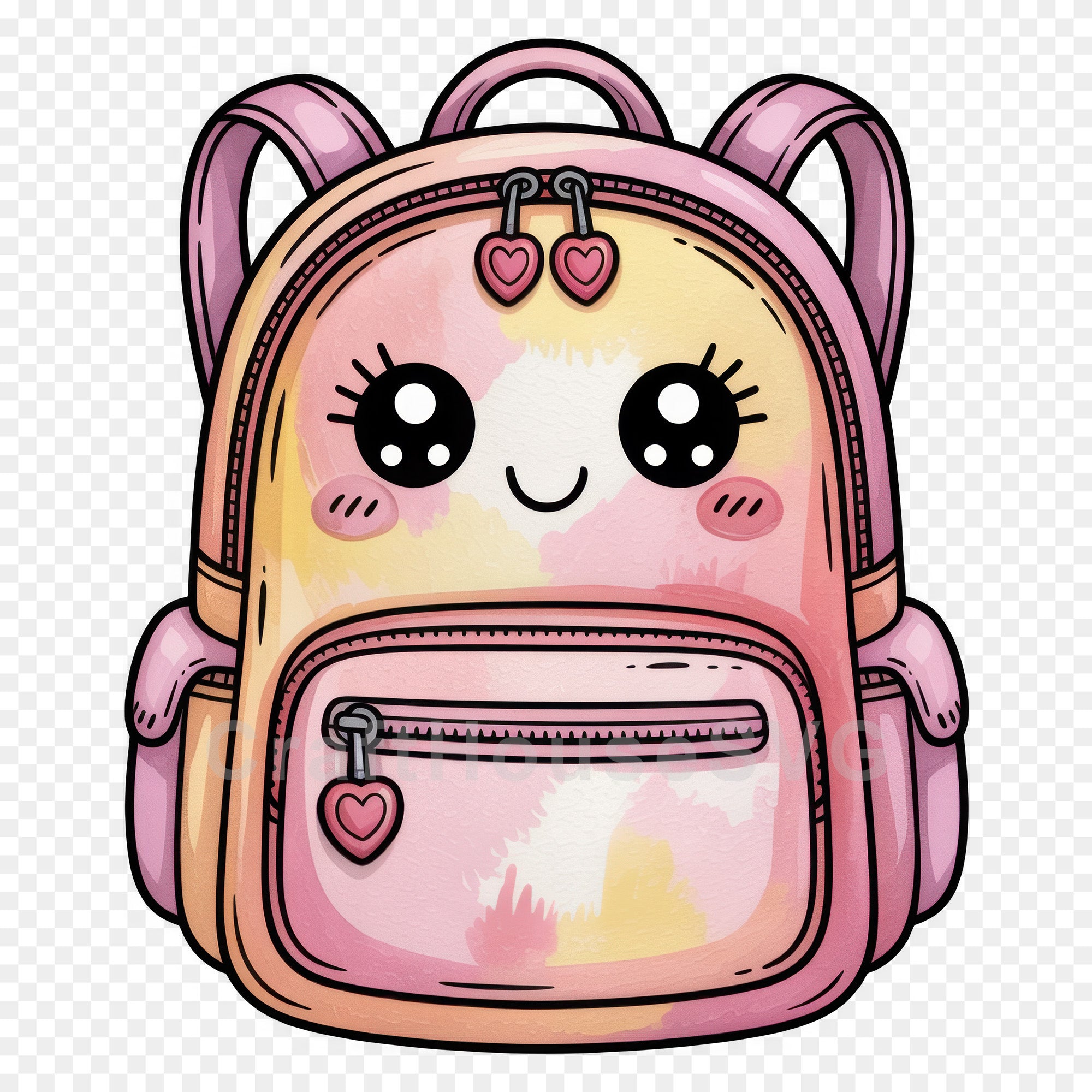Kawaii Back to School Clipart Bundle