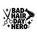 Bad Hair Day Hero SVG