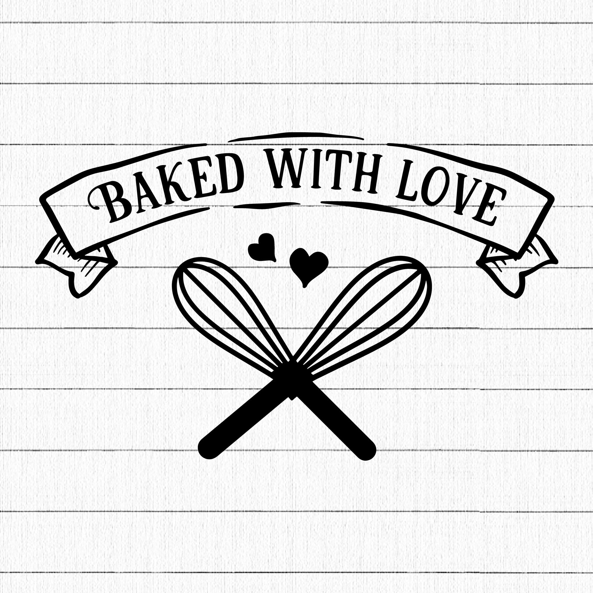 Baked With Love SVG | M22F2