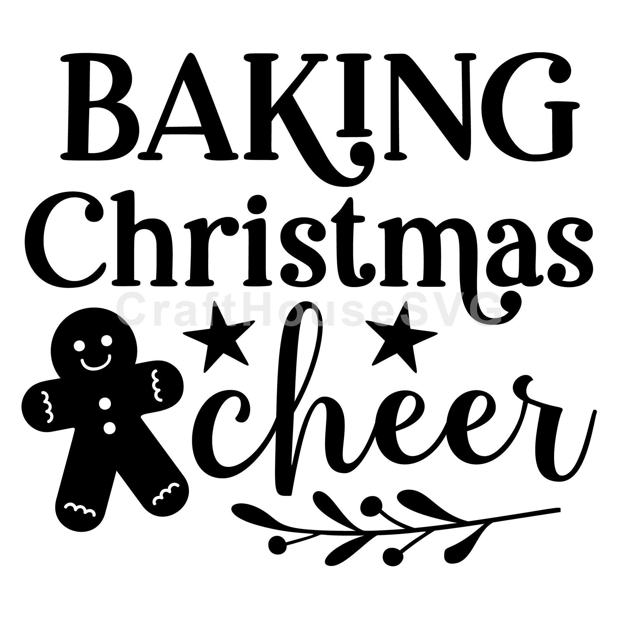 Baking Christmas Cheer SVG