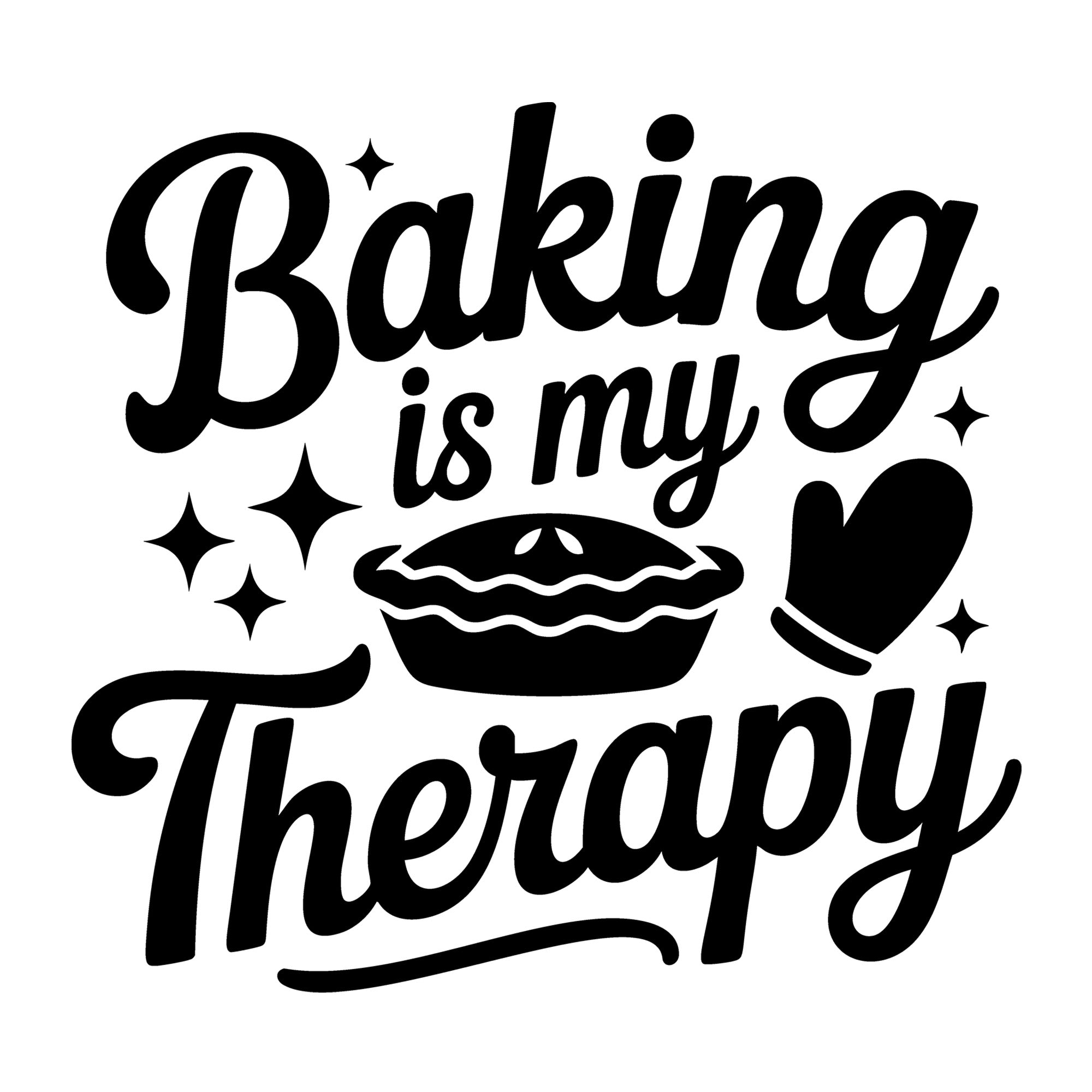 Baking Is My Therapy SVG