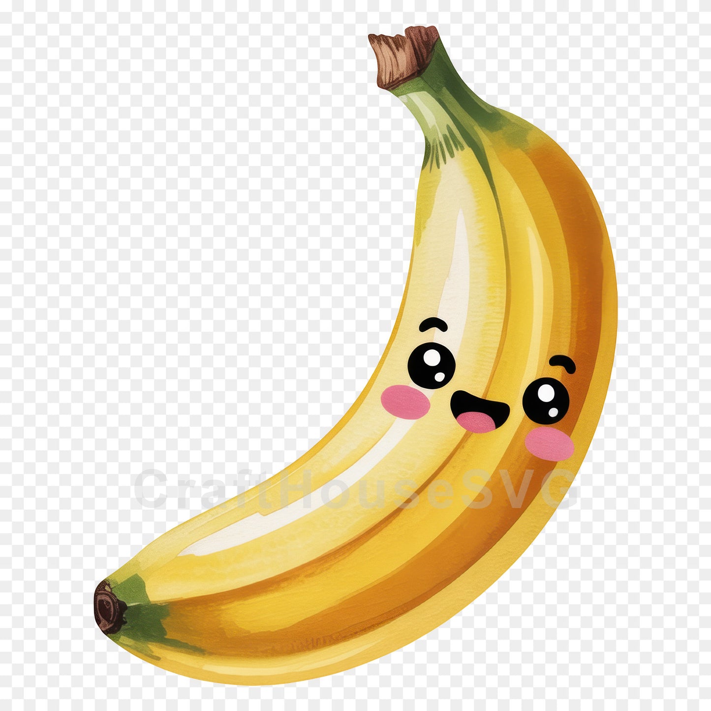 Kawaii Fruit Clipart Sublimation PNG Bundle