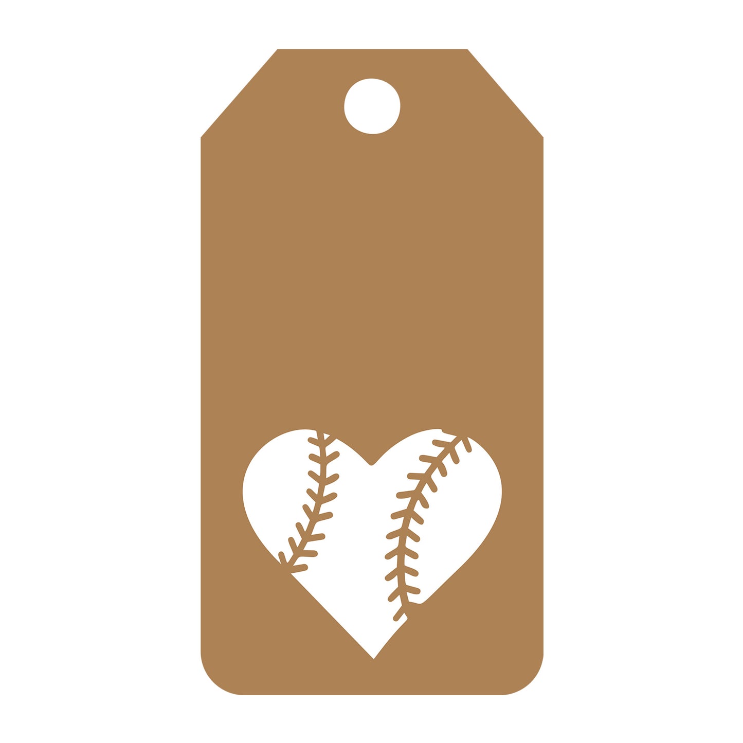 Baseball Gift Tag SVG design for Cricut, Silhouette, laser cutting, vinyl, sublimation, gift tags, and craft projects.