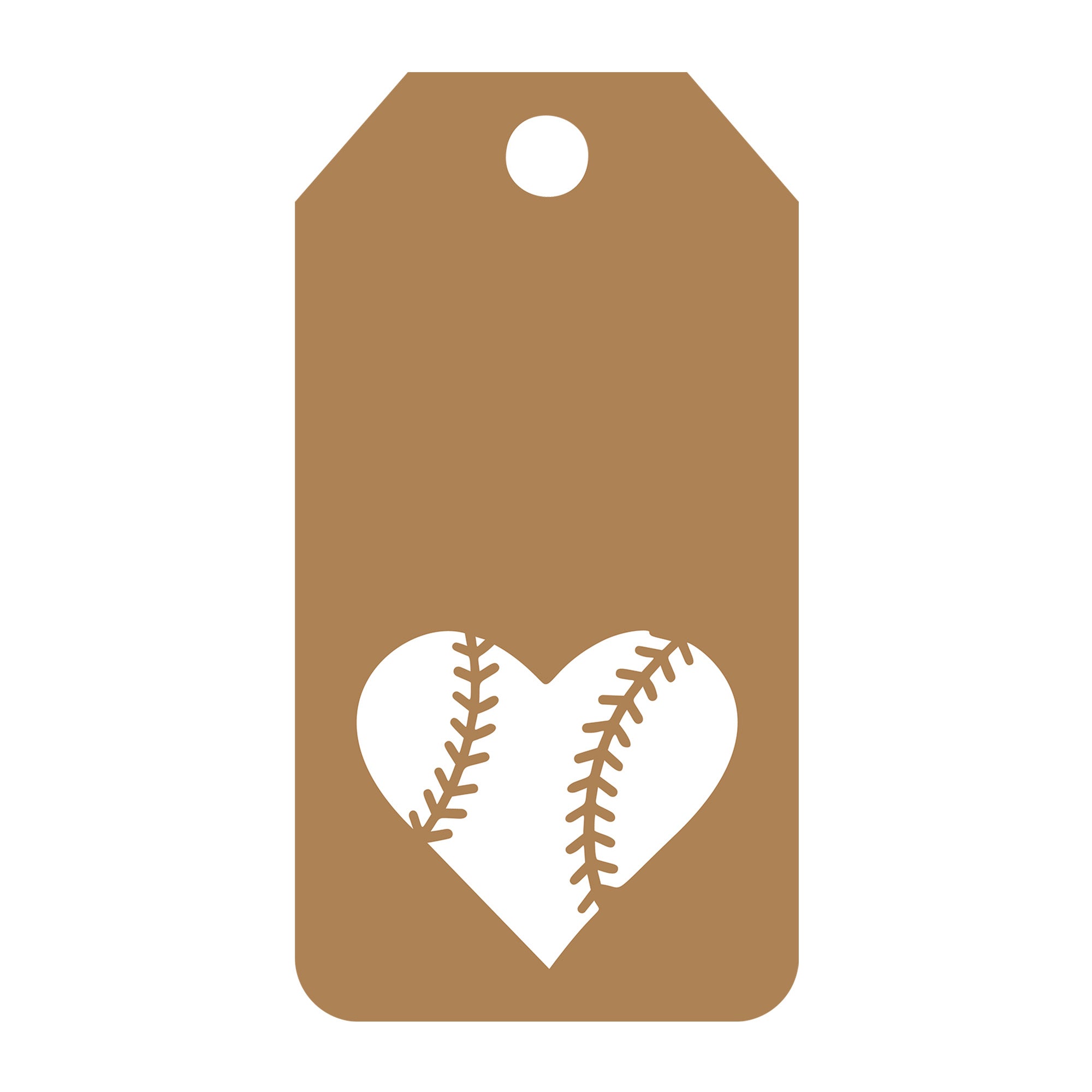 Baseball Gift Tag SVG design for Cricut, Silhouette, laser cutting, vinyl, sublimation, gift tags, and craft projects.