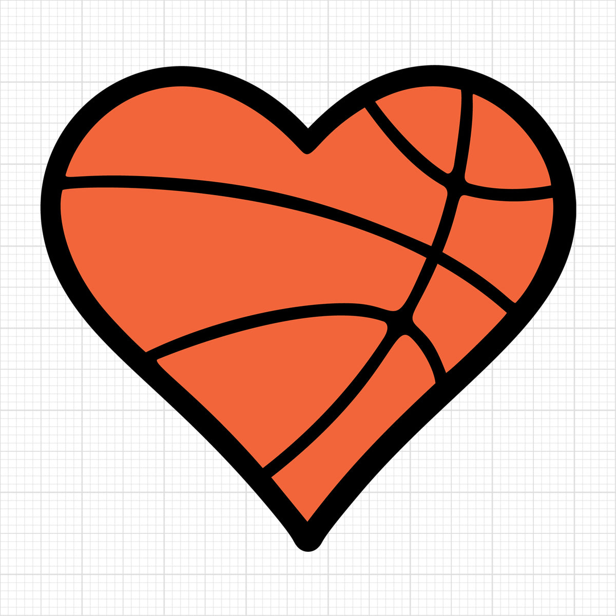Basketball Heart Layers