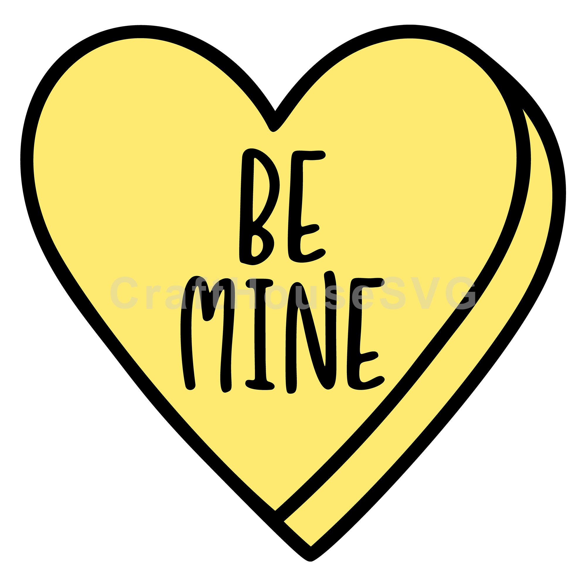 Be Mine Conversation Heart SVG