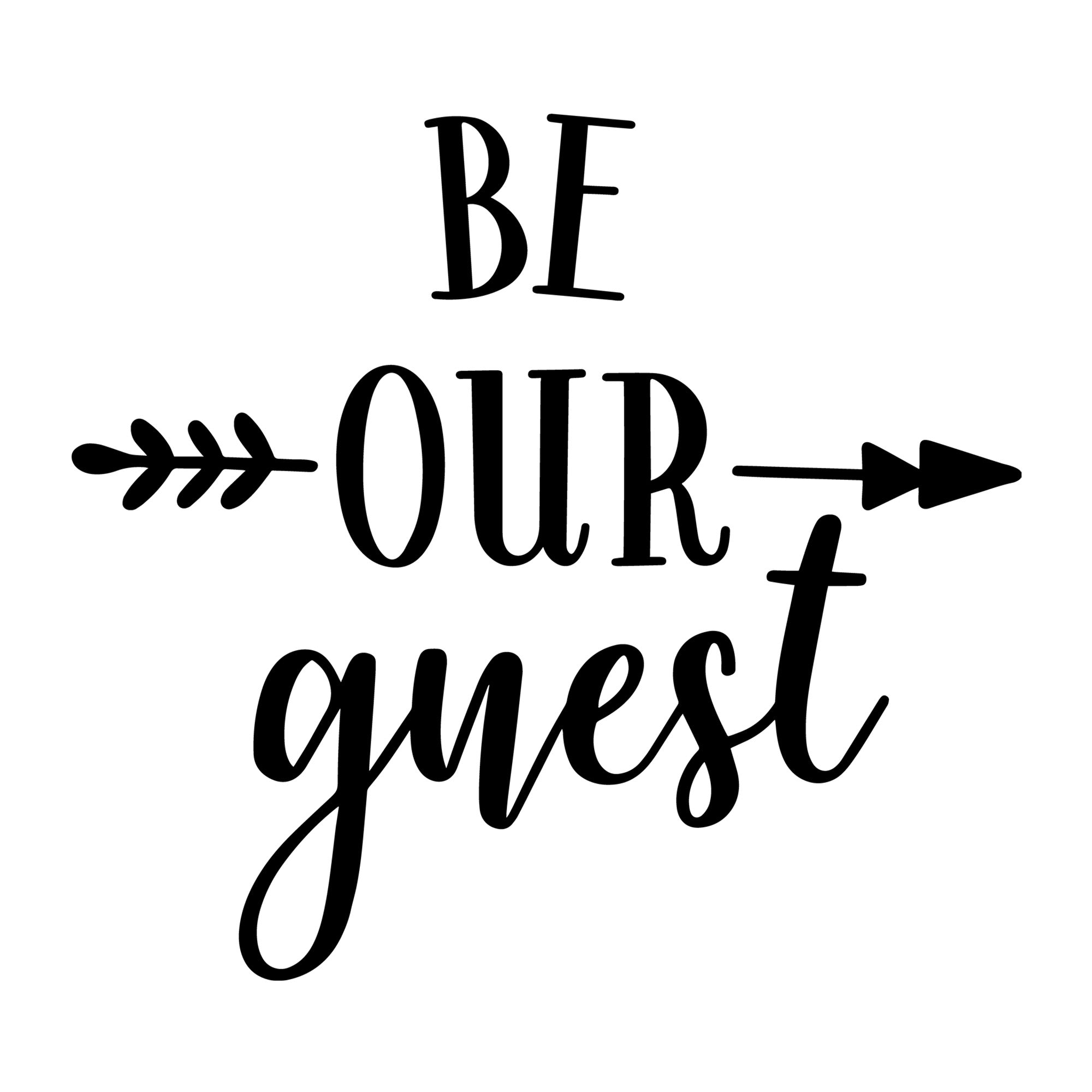 Be Our Guest SVG