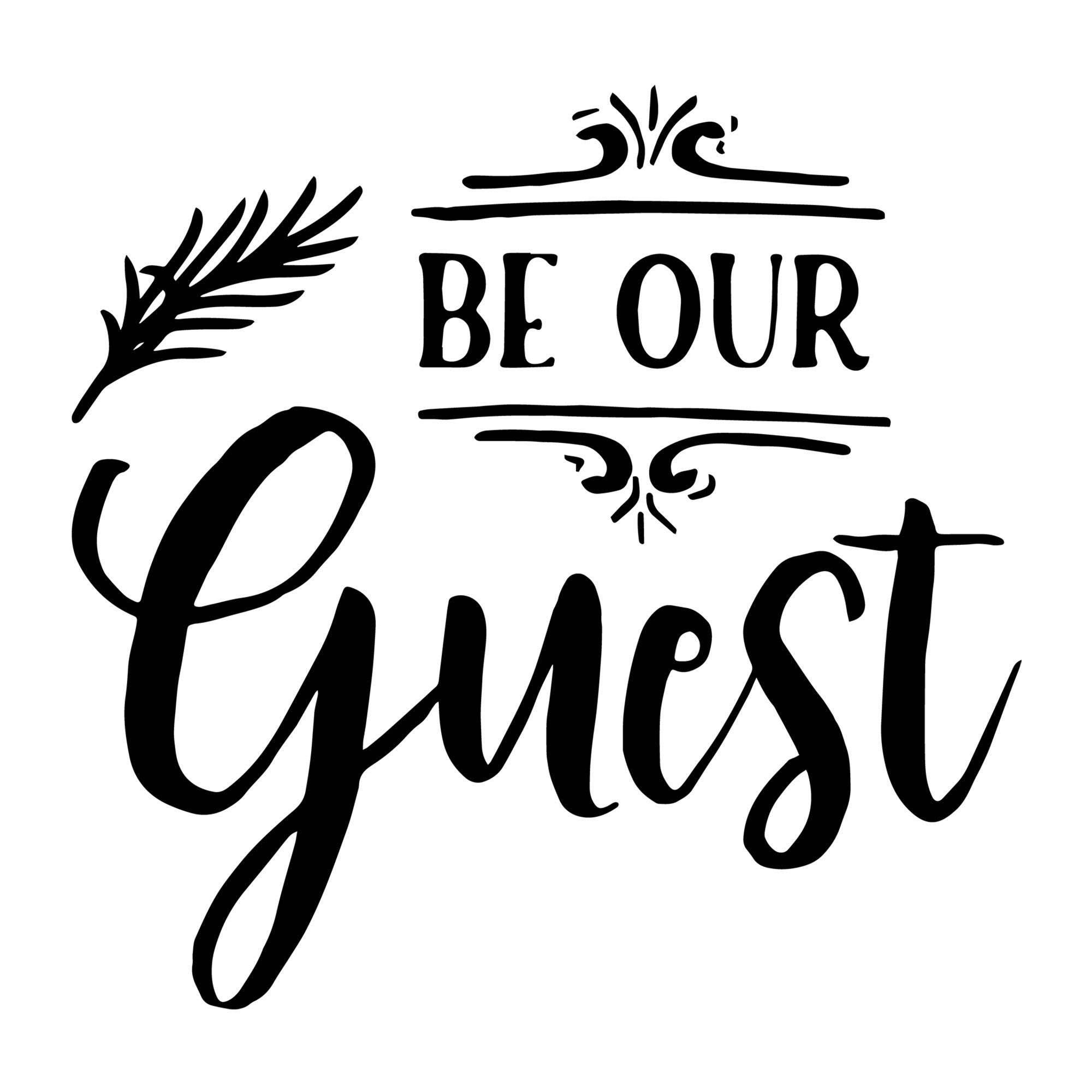 Be Our Guest SVG