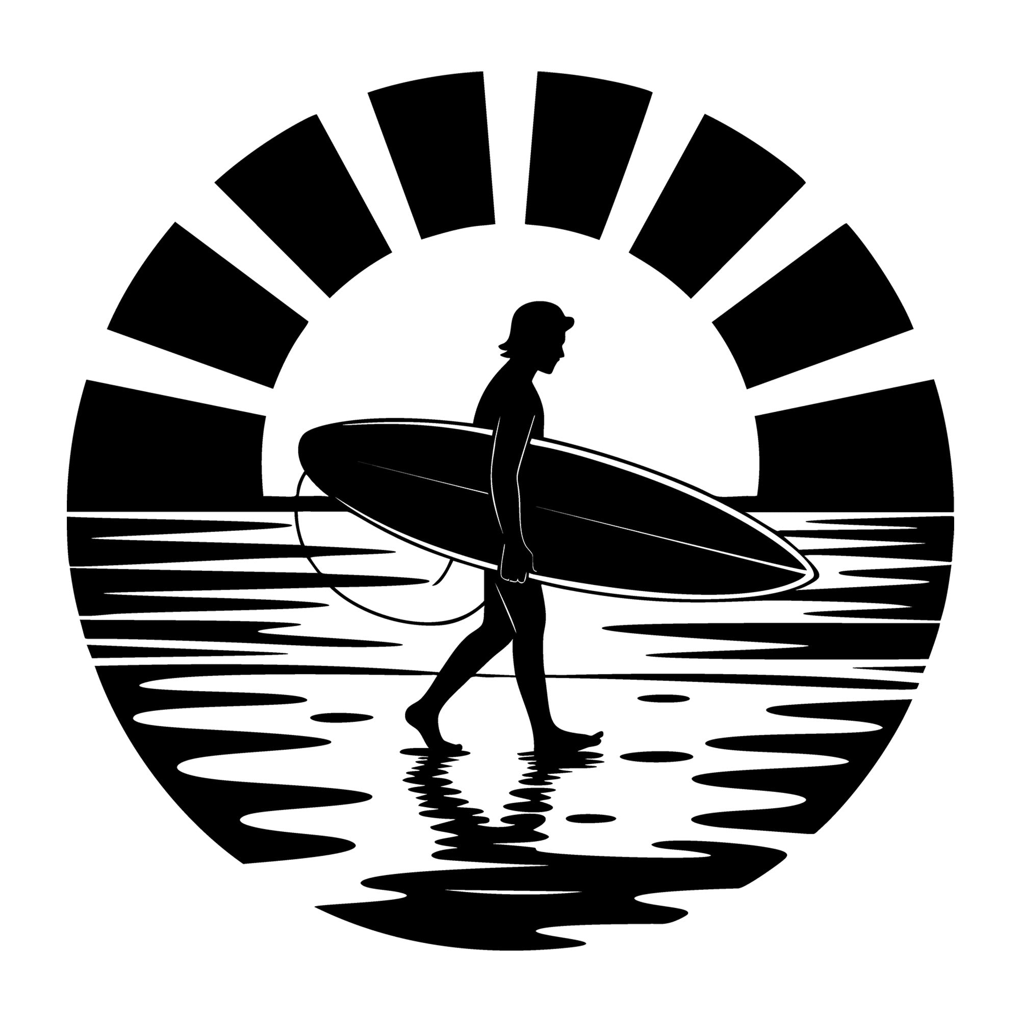 Beach SVG for Cricut, Silhouette, laser cutting, vinyl, sublimation, beach shirts, decals, signs, and DIY craft projects.