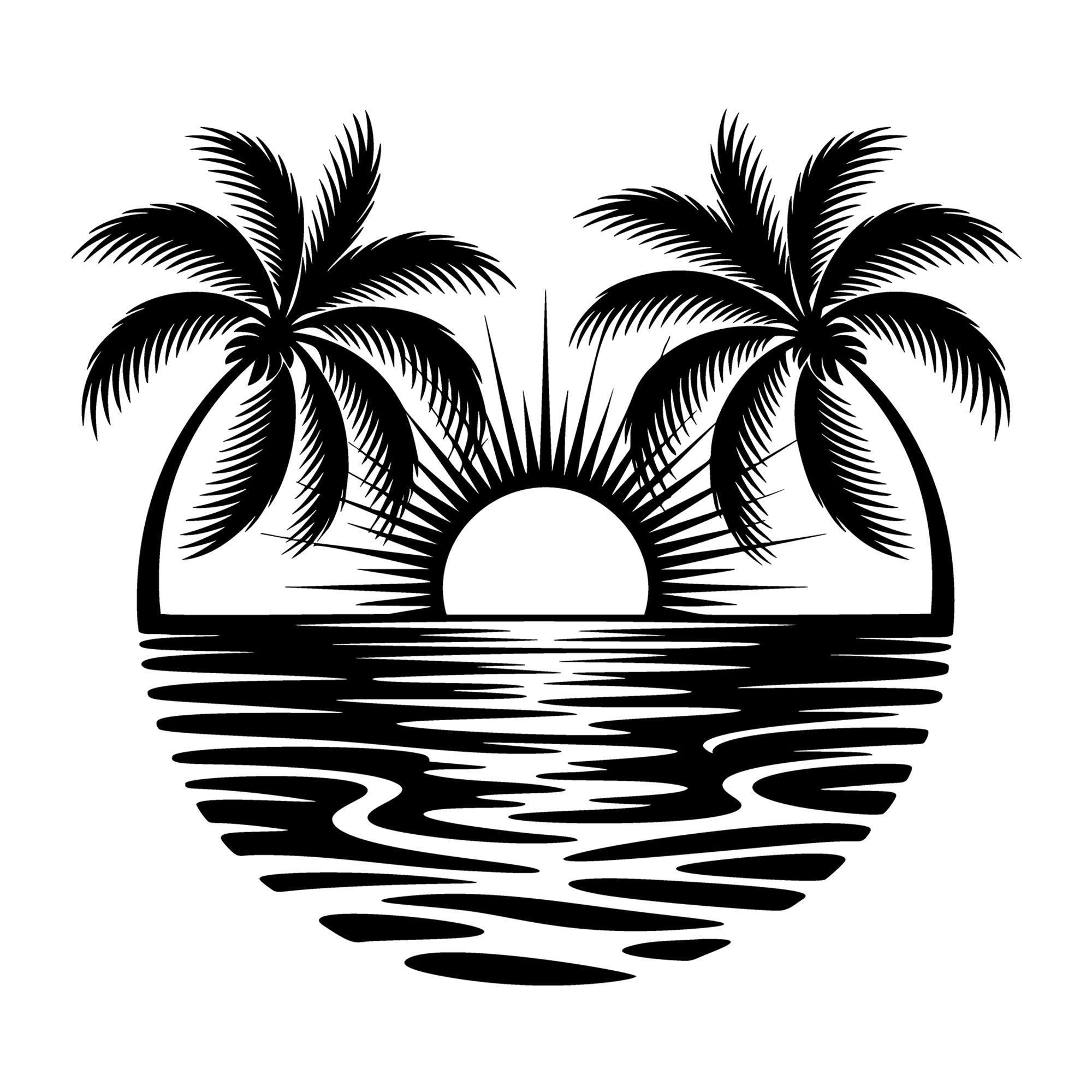 Beach SVG for Cricut, Silhouette, laser cutting, vinyl, sublimation, beach shirts, decals, signs, and DIY craft projects.