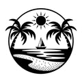 Beach SVG for Cricut, Silhouette, laser cutting, vinyl, sublimation, beach shirts, decals, signs, and DIY craft projects.