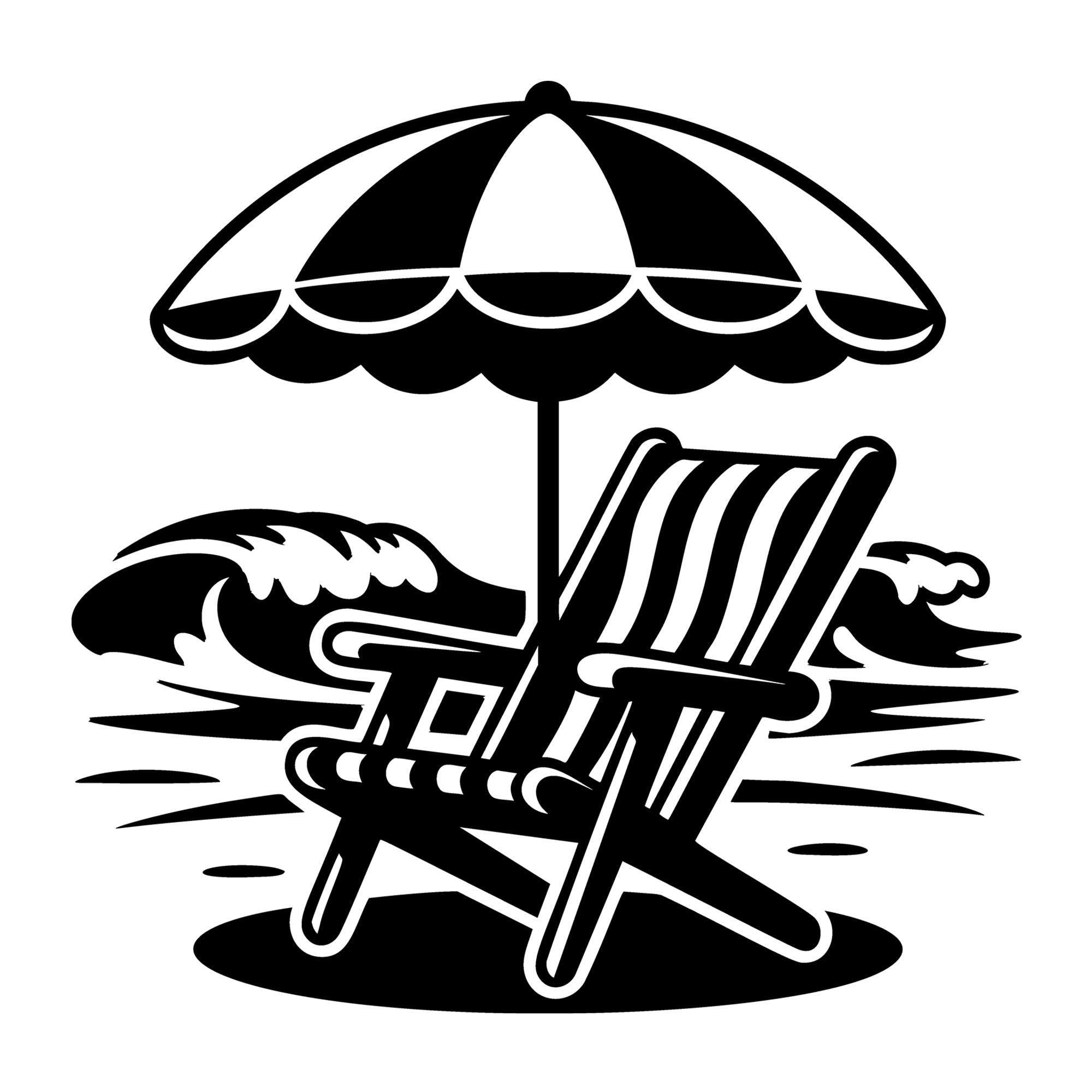 Beach SVG for Cricut, Silhouette, laser cutting, vinyl, sublimation, beach shirts, decals, signs, and DIY craft projects.