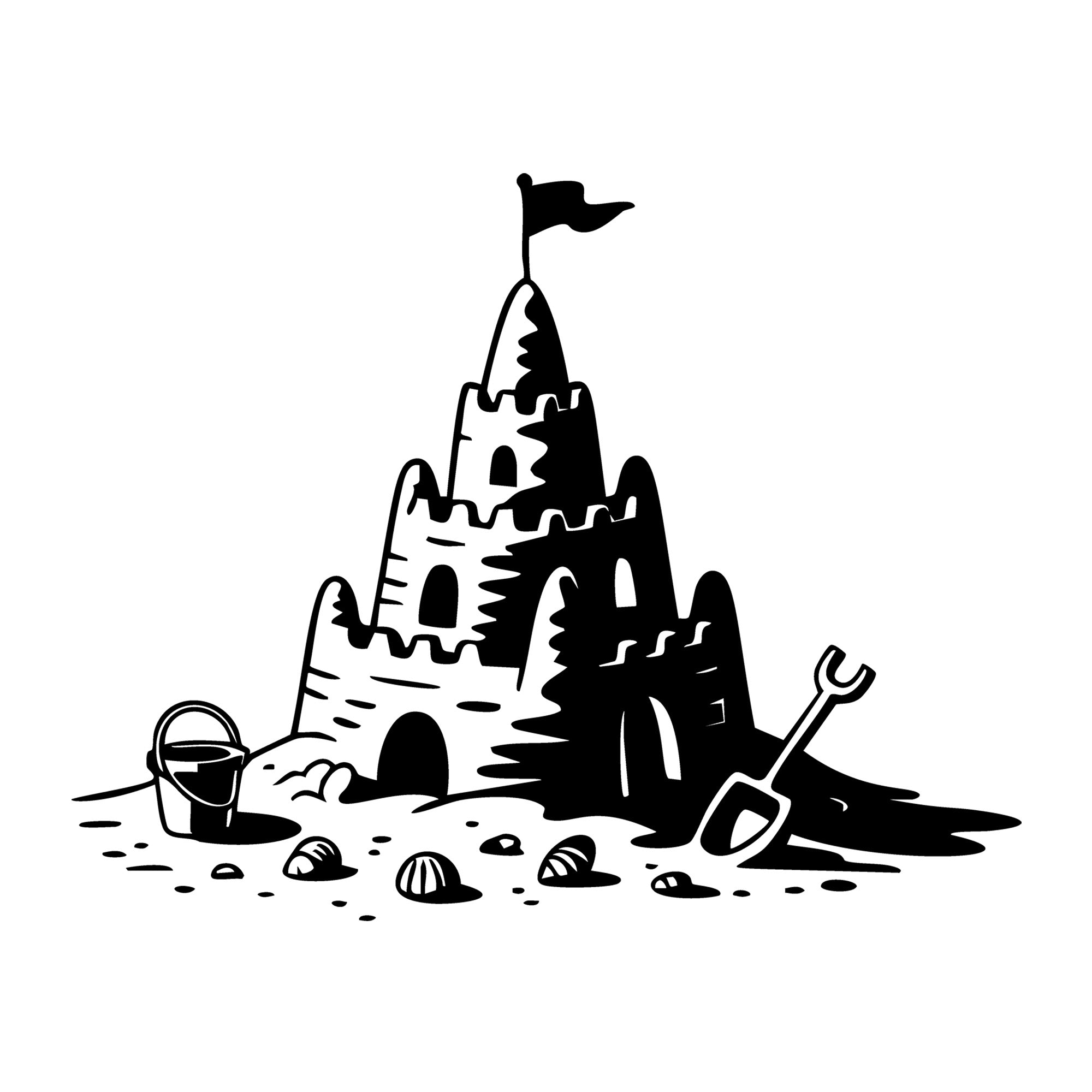 Beach SVG for Cricut, Silhouette, laser cutting, vinyl, sublimation, beach shirts, decals, signs, and DIY craft projects.