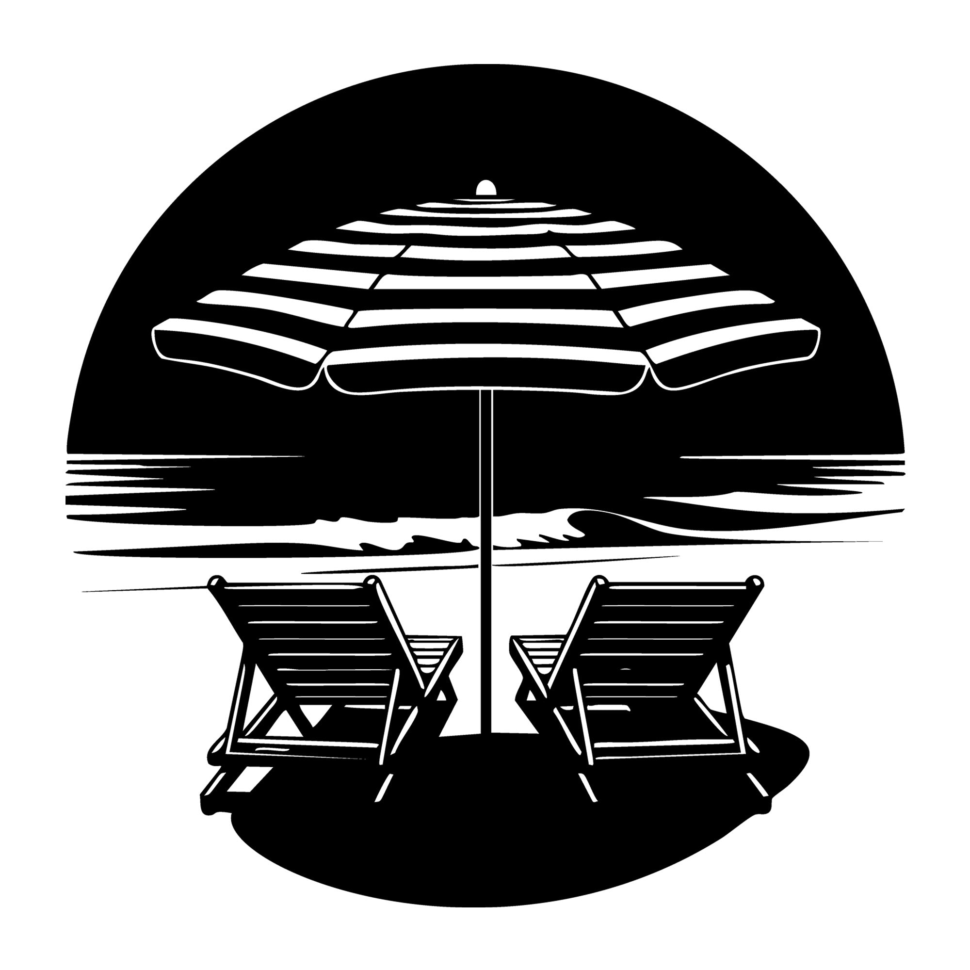 Beach SVG for Cricut, Silhouette, laser cutting, vinyl, sublimation, beach shirts, decals, signs, and DIY craft projects.