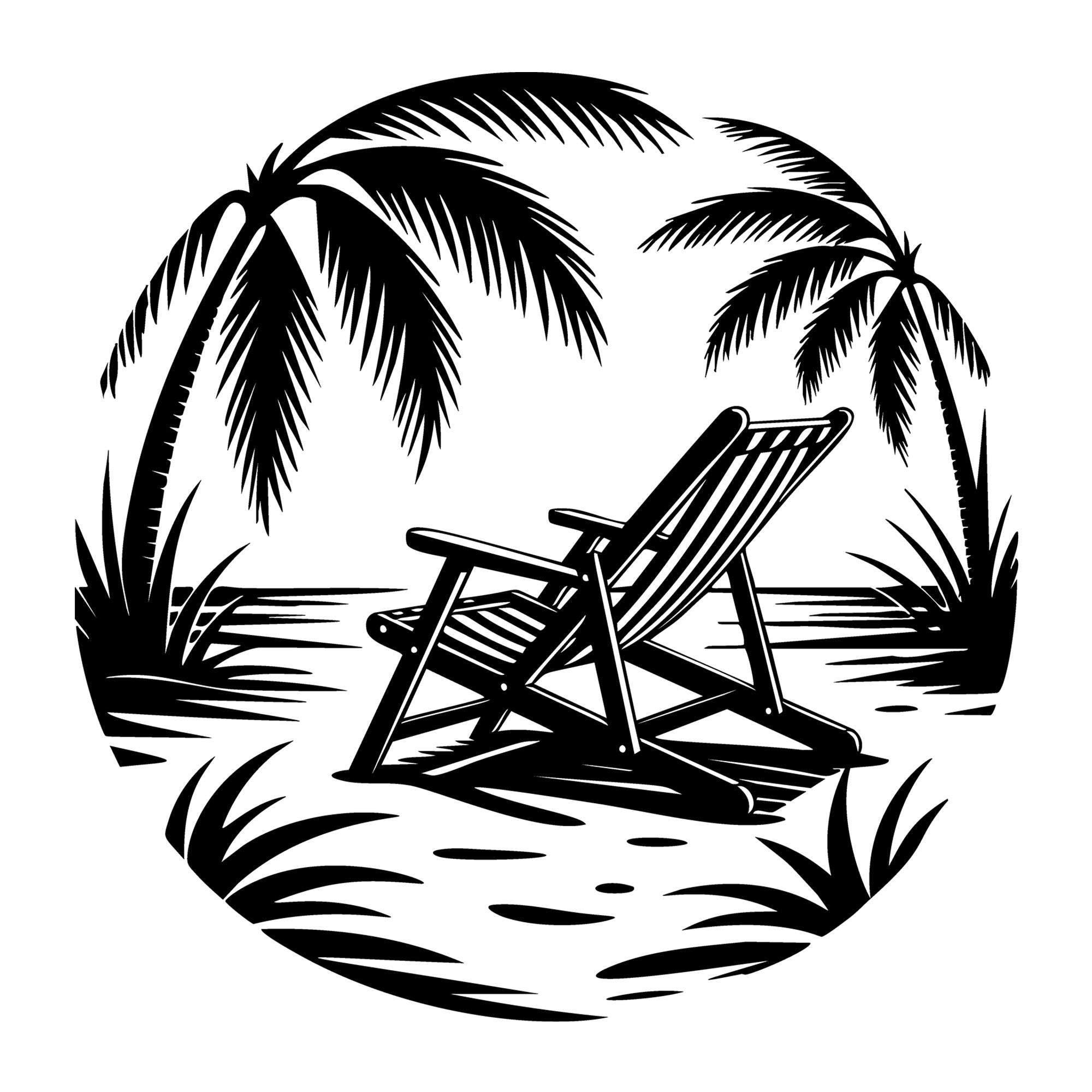Beach SVG for Cricut, Silhouette, laser cutting, vinyl, sublimation, beach shirts, decals, signs, and DIY craft projects.
