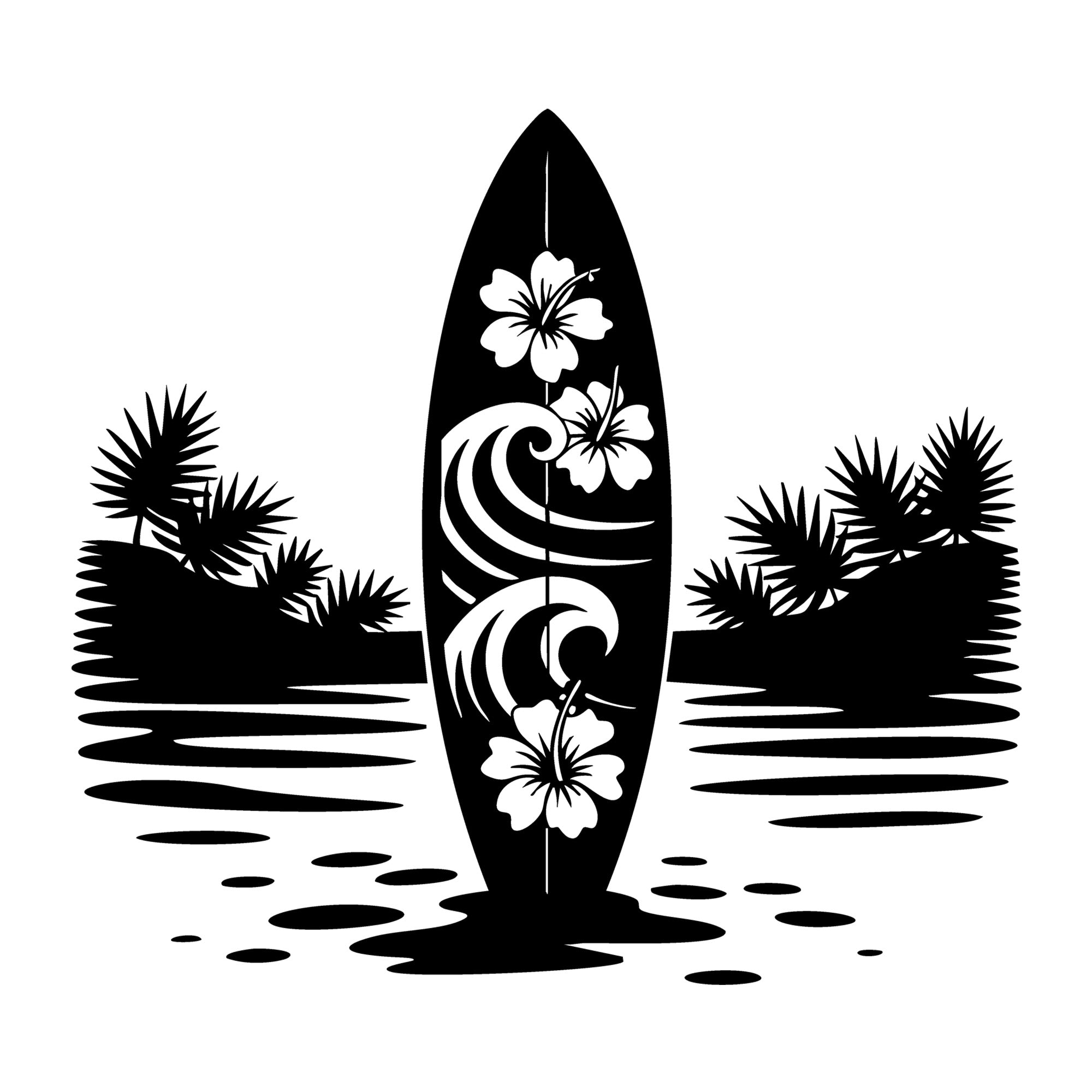 Beach SVG for Cricut, Silhouette, laser cutting, vinyl, sublimation, beach shirts, decals, signs, and DIY craft projects.