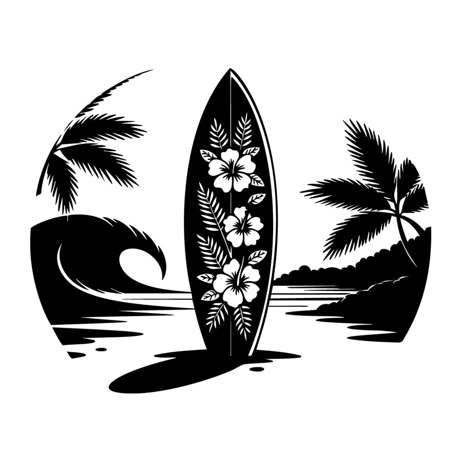 Beach SVG for Cricut, Silhouette, laser cutting, vinyl, sublimation, beach shirts, decals, signs, and DIY craft projects.