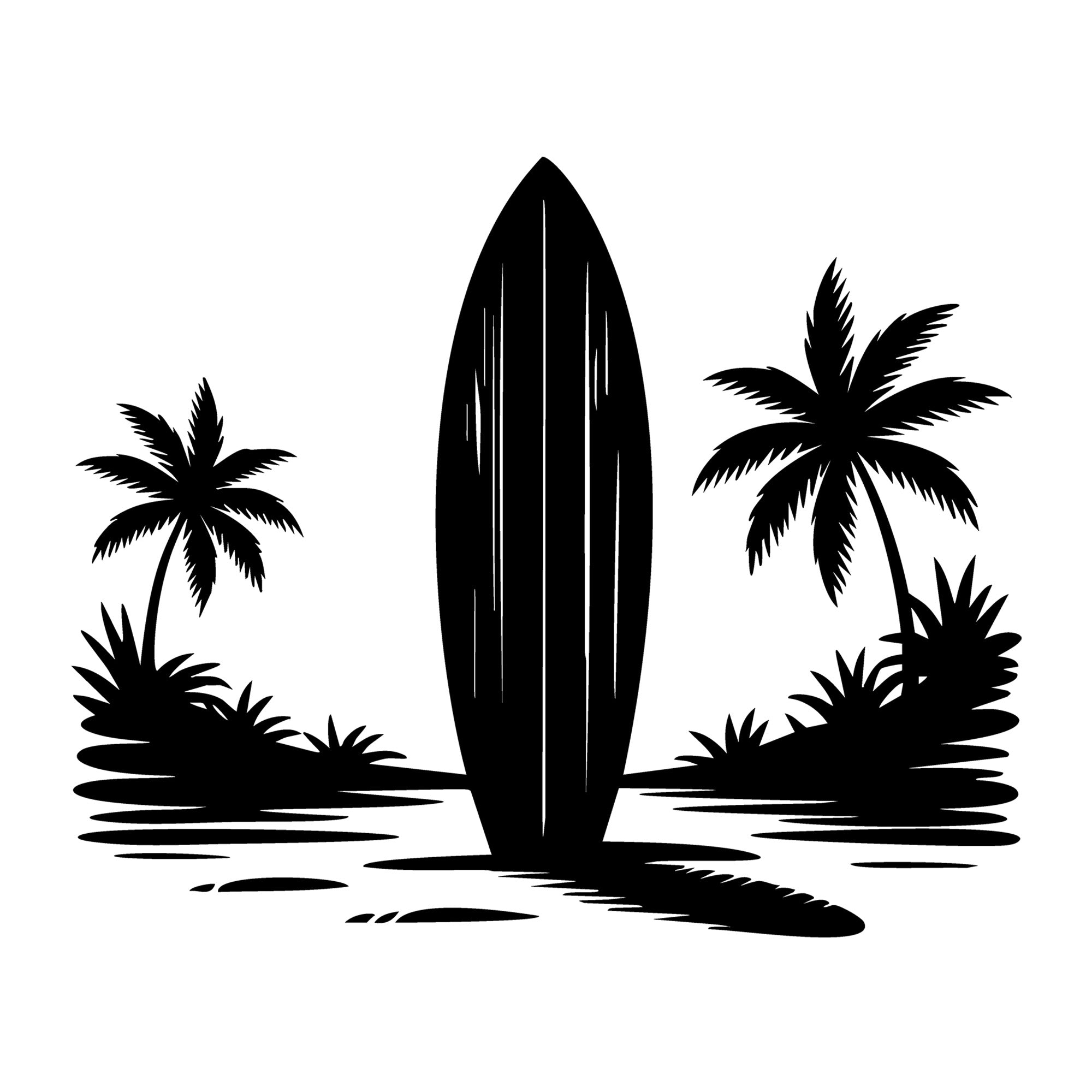 Beach SVG for Cricut, Silhouette, laser cutting, vinyl, sublimation, beach shirts, decals, signs, and DIY craft projects.