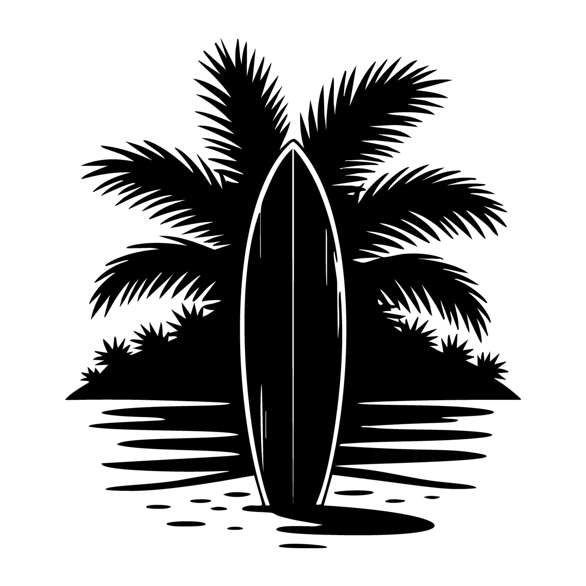 Beach SVG for Cricut, Silhouette, laser cutting, vinyl, sublimation, beach shirts, decals, signs, and DIY craft projects.