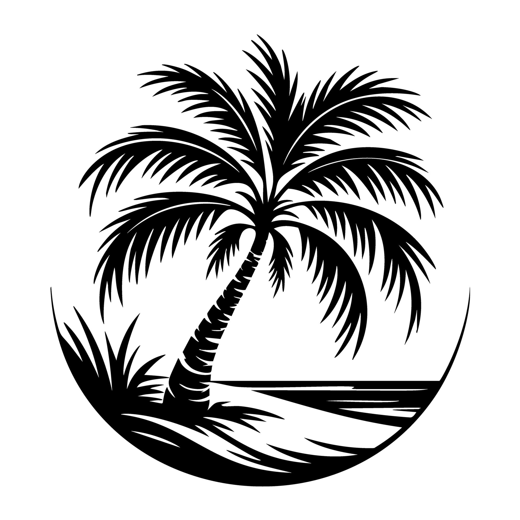 Beach SVG for Cricut, Silhouette, laser cutting, vinyl, sublimation, beach shirts, decals, signs, and DIY craft projects.