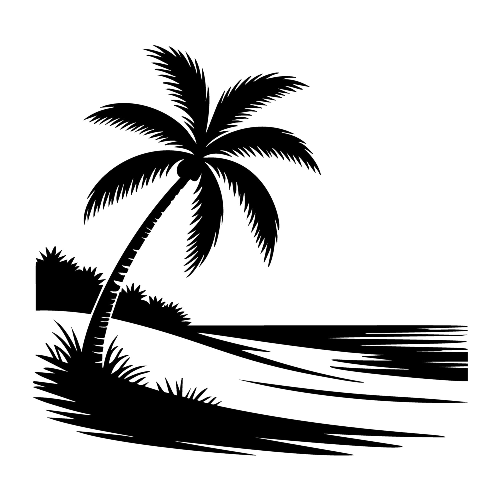 Beach SVG for Cricut, Silhouette, laser cutting, vinyl, sublimation, beach shirts, decals, signs, and DIY craft projects.