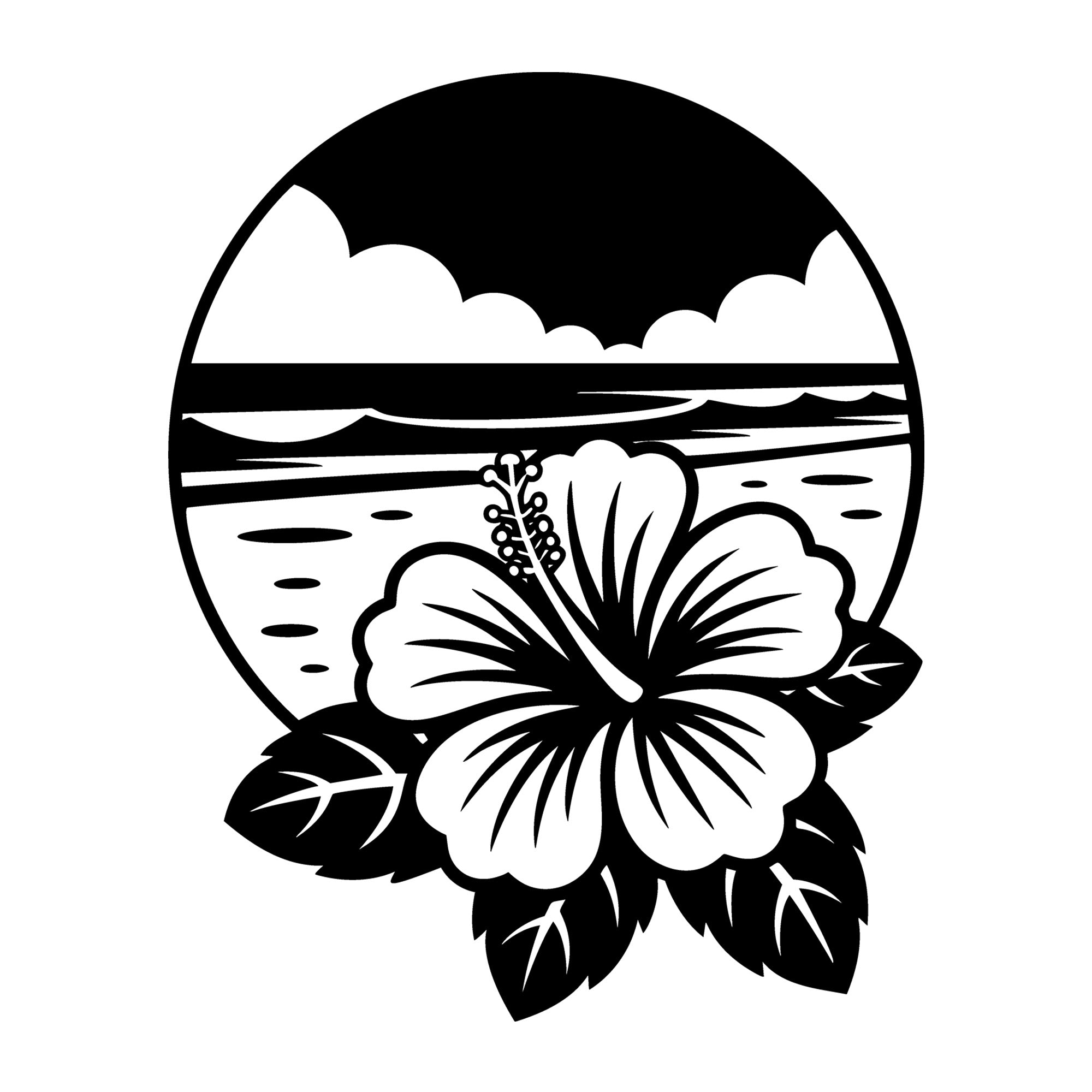Beach SVG for Cricut, Silhouette, laser cutting, vinyl, sublimation, beach shirts, decals, signs, and DIY craft projects.