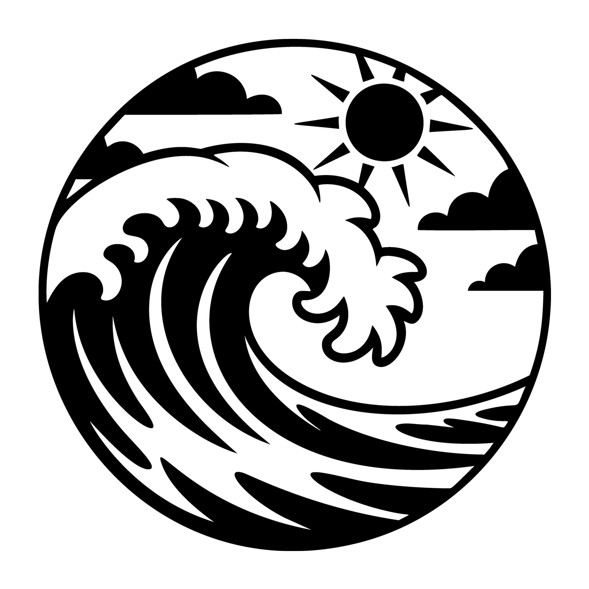 Beach SVG for Cricut, Silhouette, laser cutting, vinyl, sublimation, beach shirts, decals, signs, and DIY craft projects.