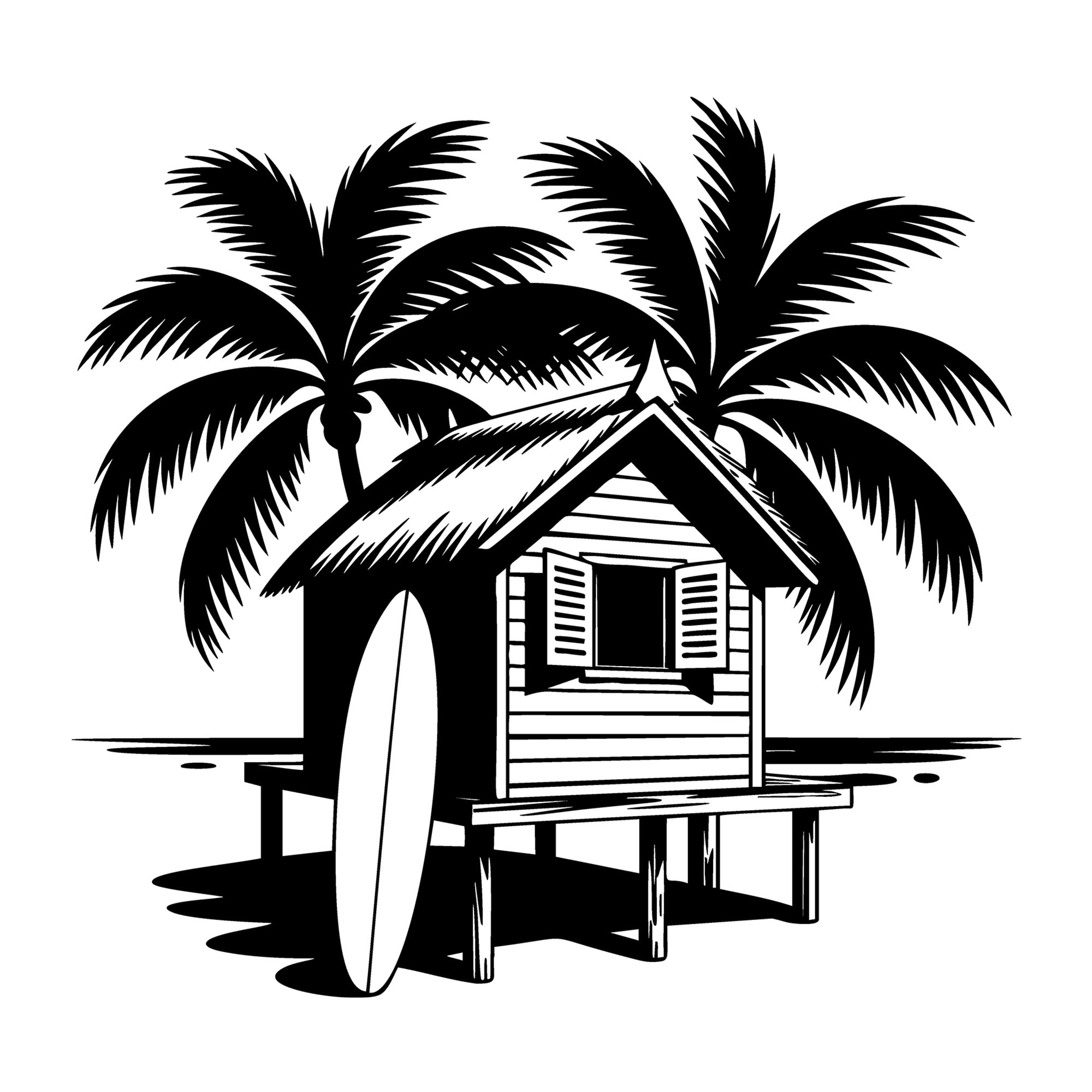 Beach SVG for Cricut, Silhouette, laser cutting, vinyl, sublimation, beach shirts, decals, signs, and DIY craft projects.