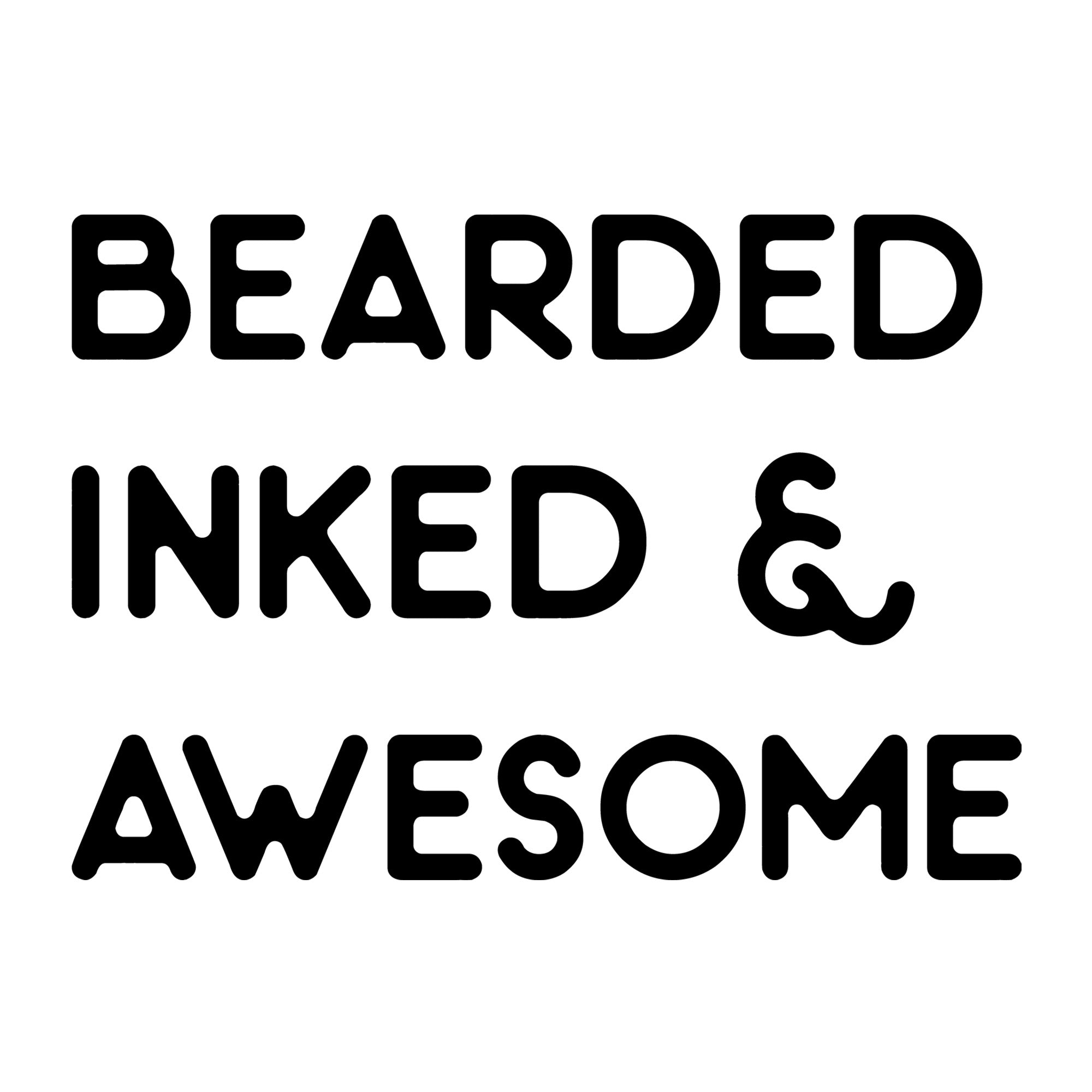 Bearded inked and awesome SVG