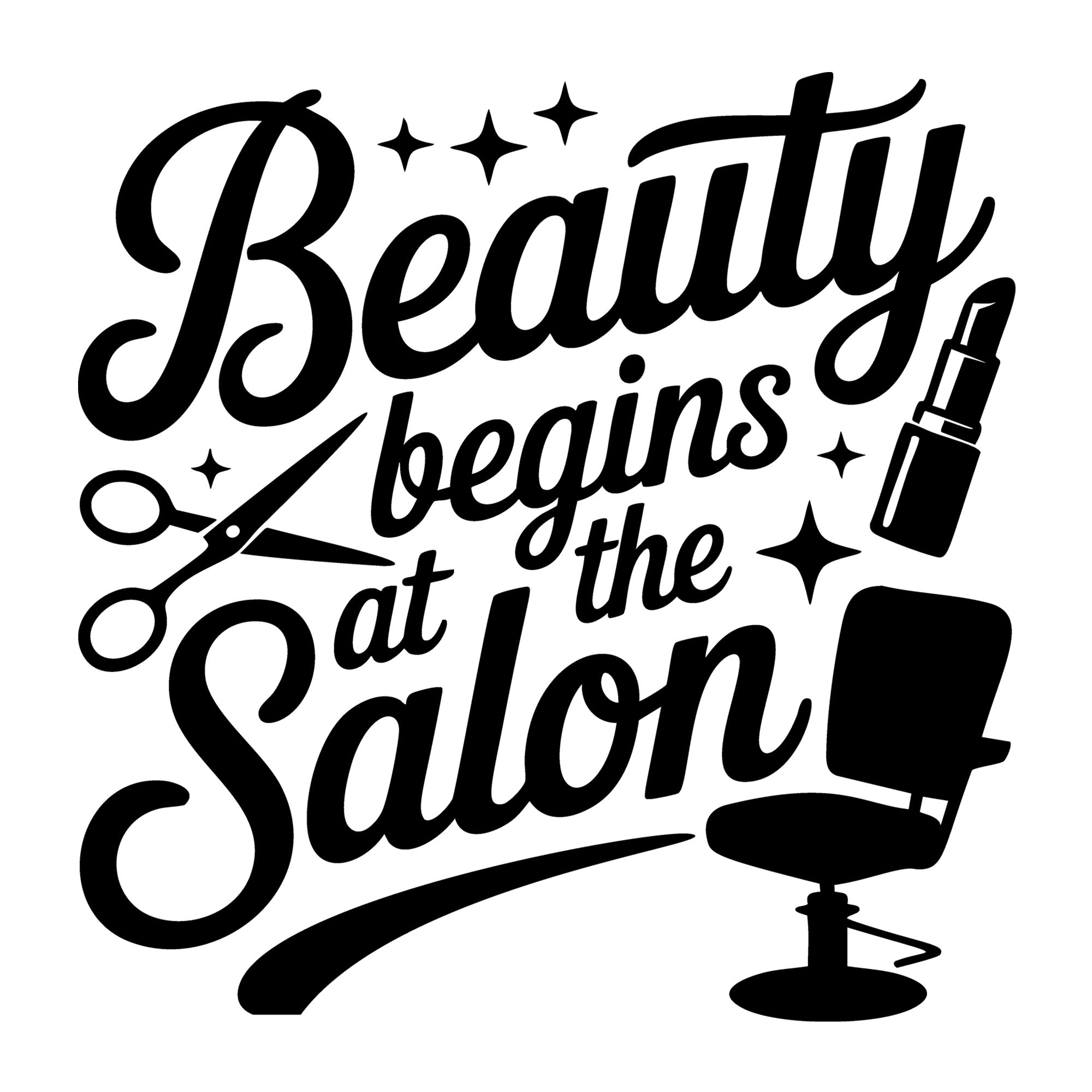 Beauty Begins at the Salon SVG
