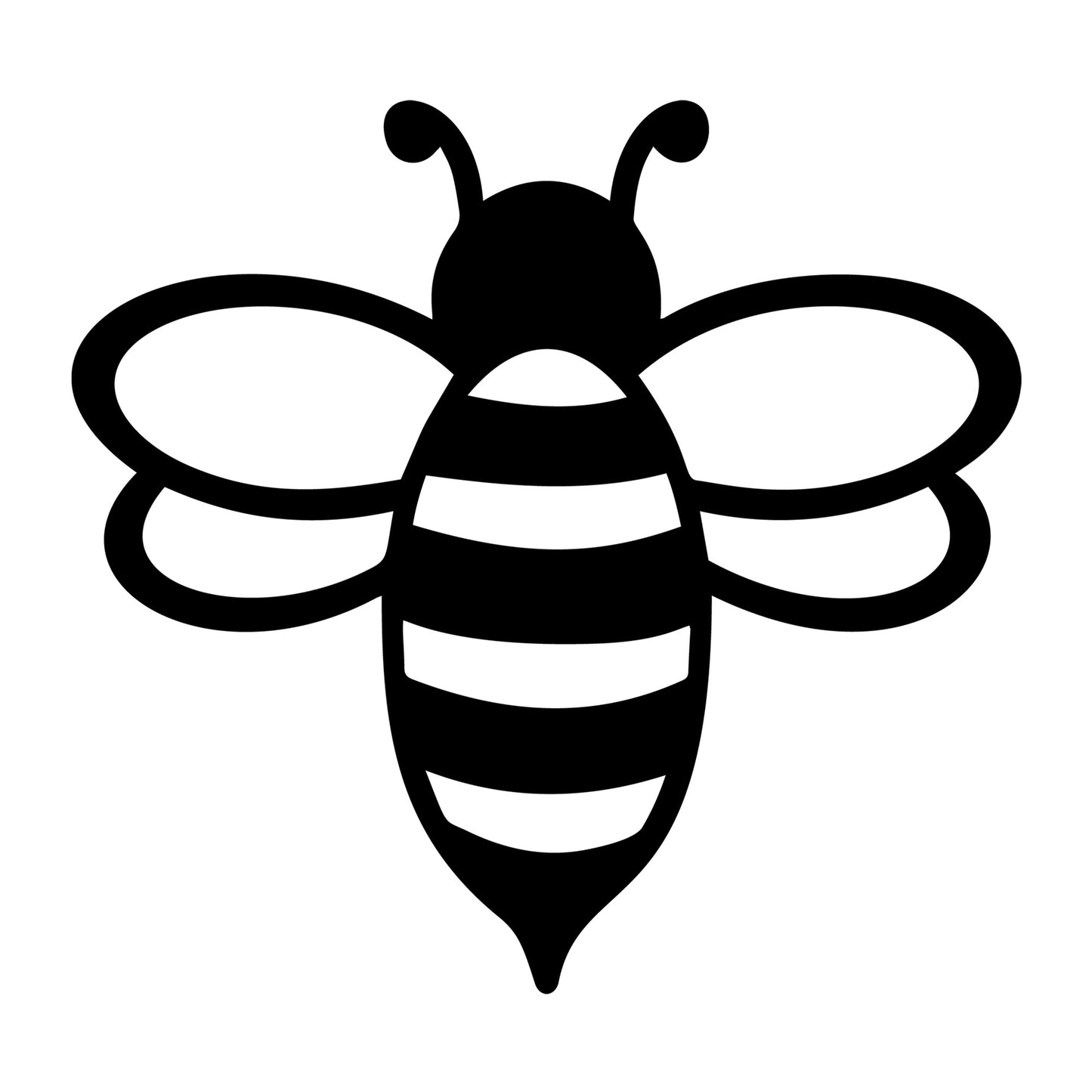Bee SVG design for Cricut, Silhouette, laser cutting, vinyl, sublimation, and bee craft projects.