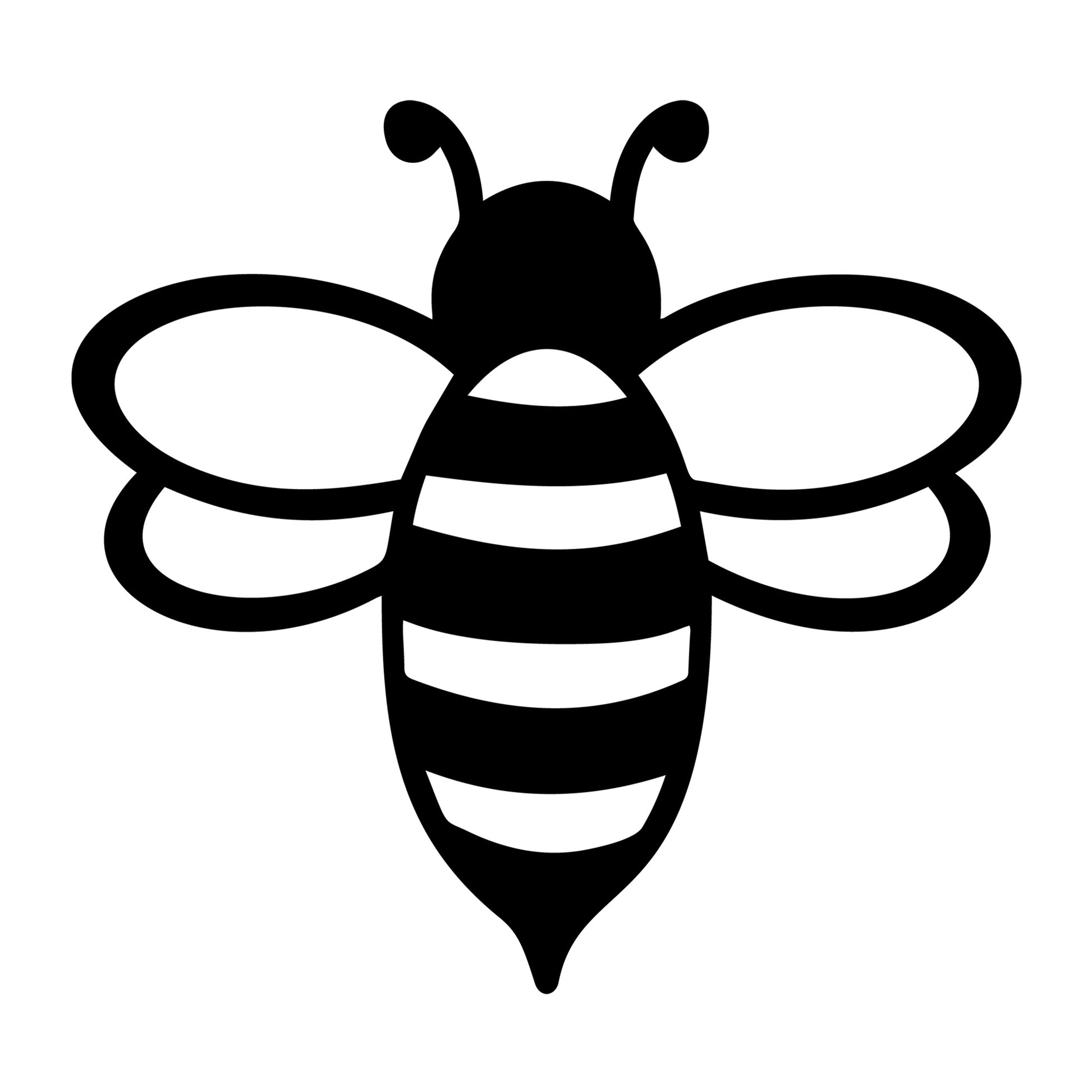 Bee SVG design for Cricut, Silhouette, laser cutting, vinyl, sublimation, and bee craft projects.