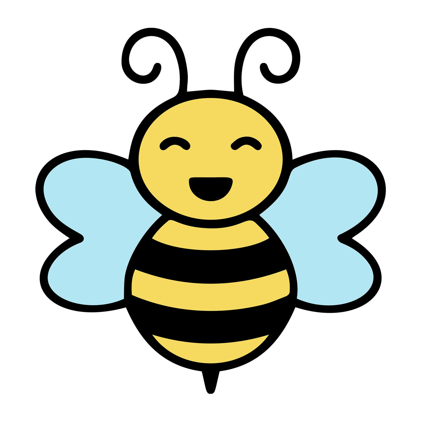 Bee SVG design for Cricut, Silhouette, laser cutting, vinyl, sublimation, and bee craft projects.