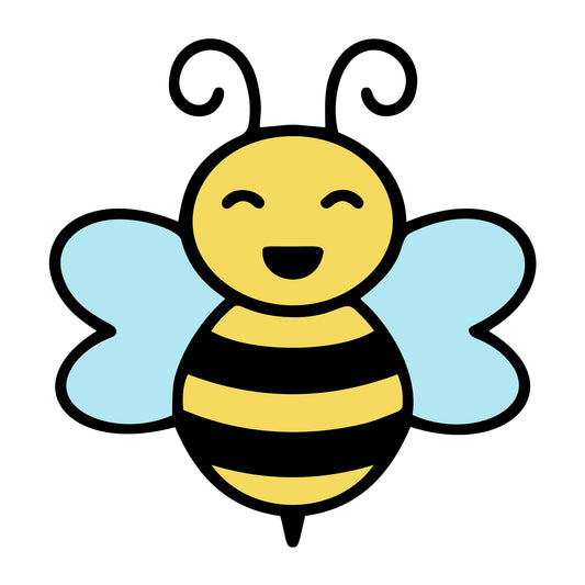 Bee SVG design for Cricut, Silhouette, laser cutting, vinyl, sublimation, and bee craft projects.