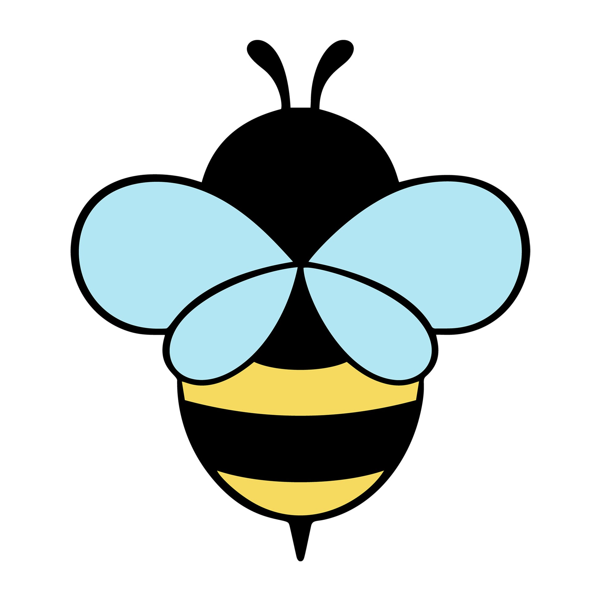 Bee SVG design for Cricut, Silhouette, laser cutting, vinyl, sublimation, and bee craft projects.